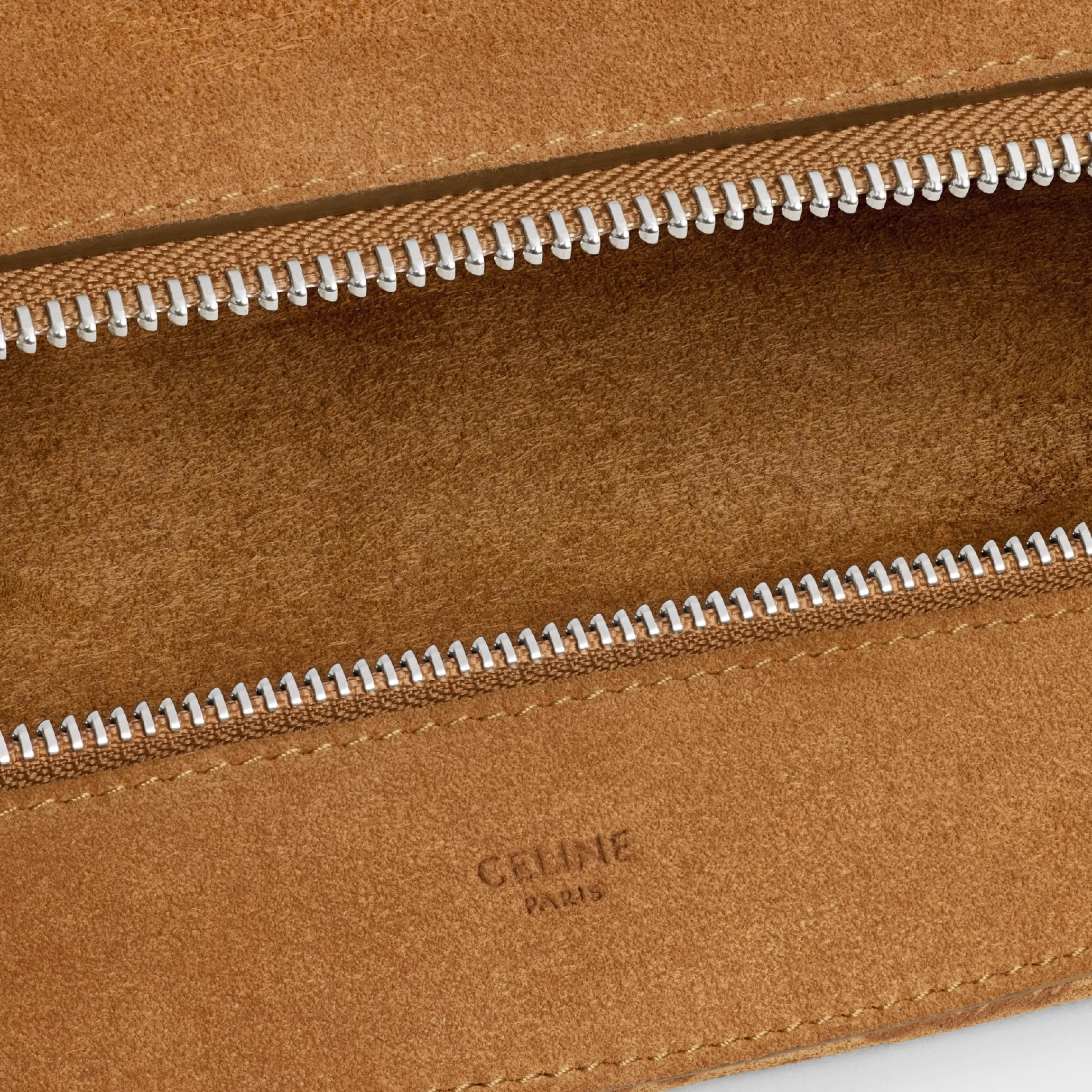 Large Strap Romy in SUEDE CALFSKIN WITH TRIOMPHE ALL OVER^CELINE Store