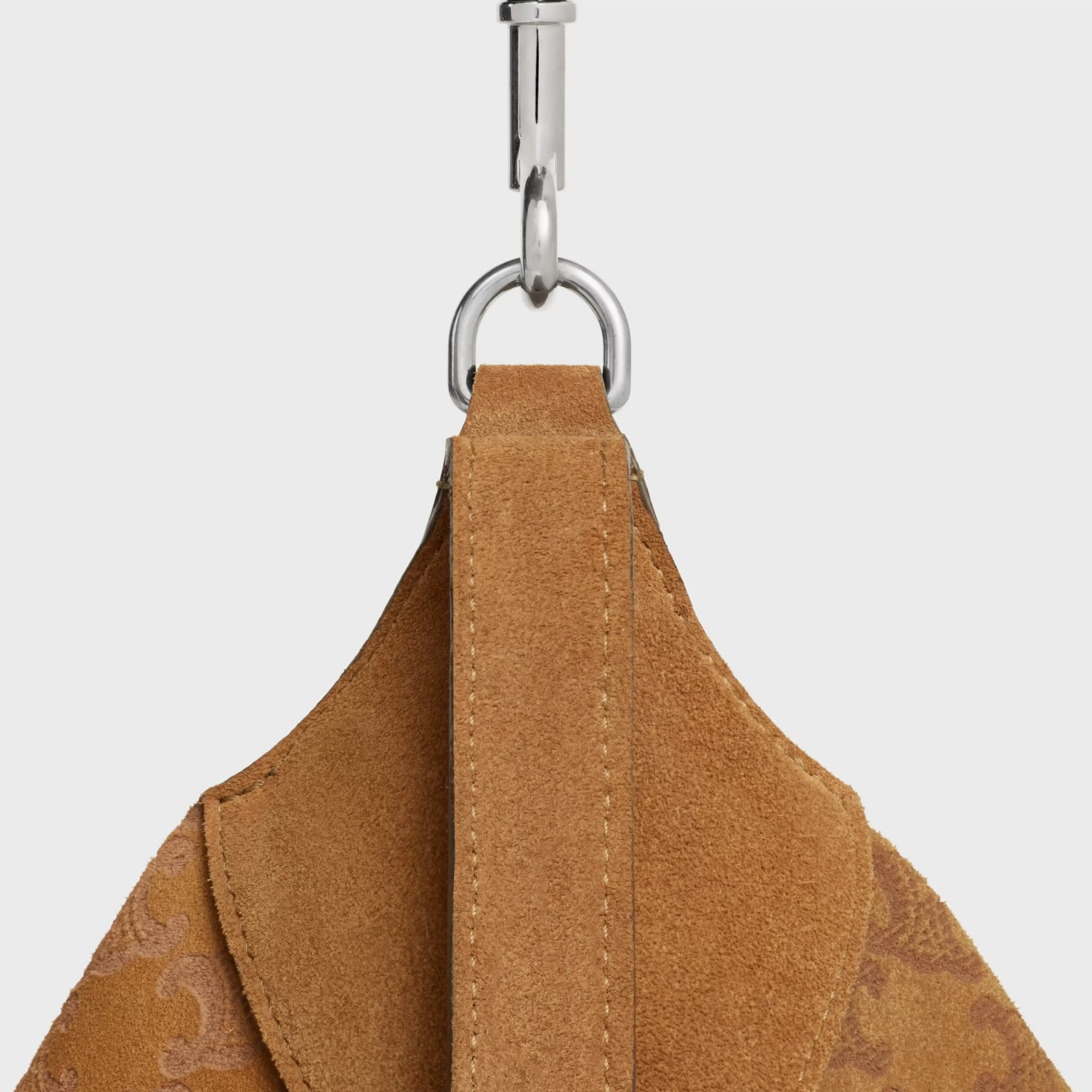 Large Strap Romy in SUEDE CALFSKIN WITH TRIOMPHE ALL OVER^CELINE Store