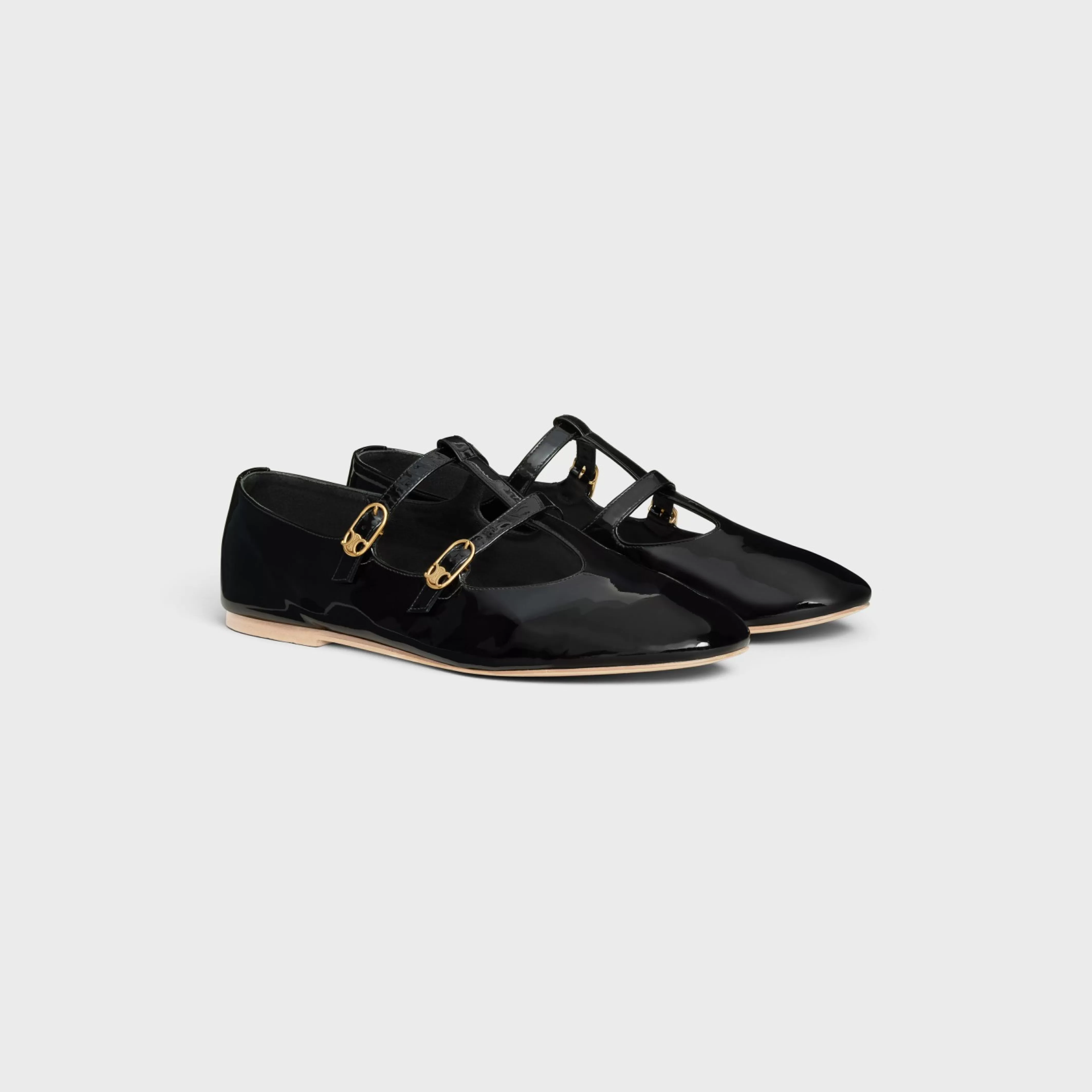 LES BALLERINES BABIES in PATENT CALFSKIN^CELINE Clearance