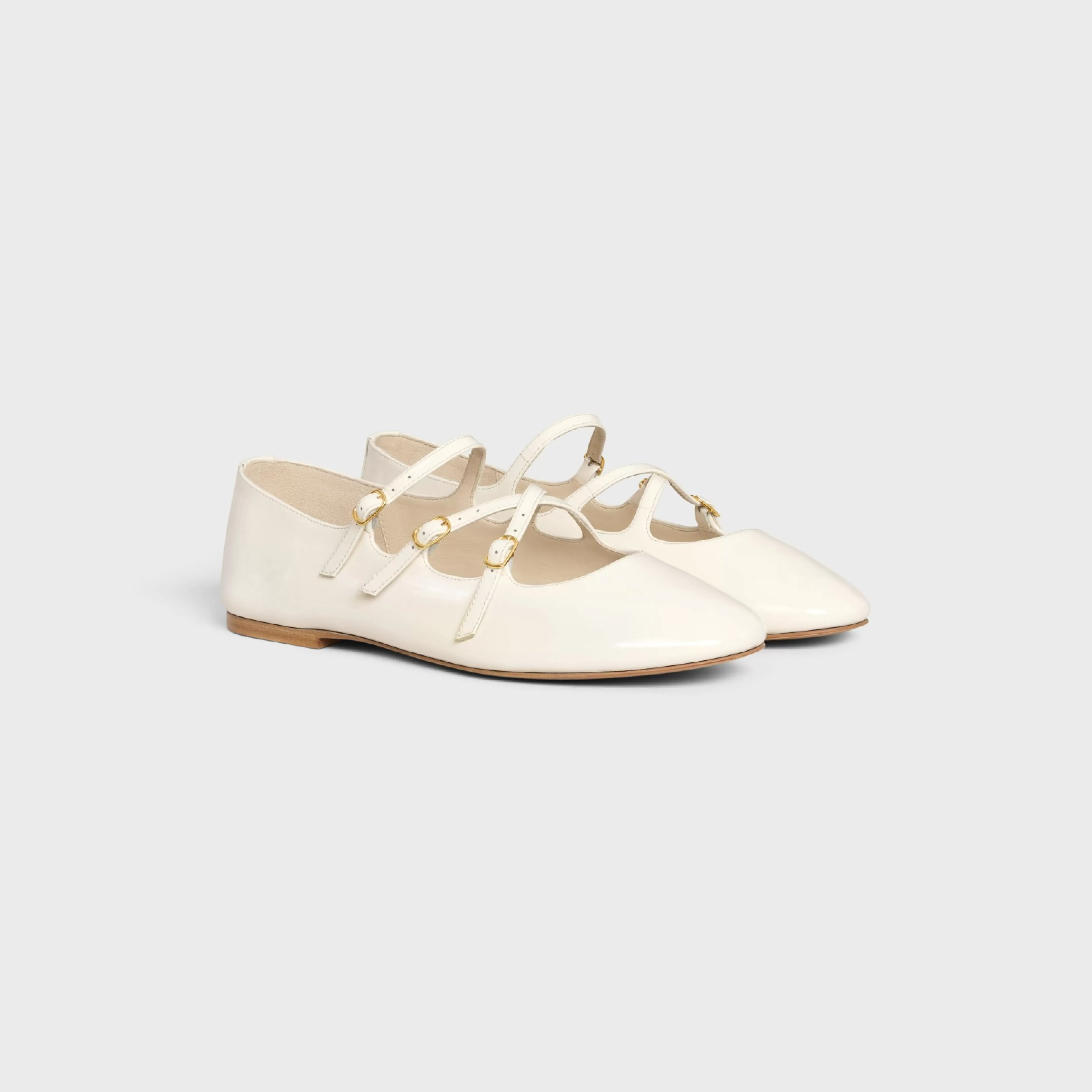 LES BALLERINES CRISS-CROSS BABIES BALLERINA in PATENT CALFSKIN^CELINE Online