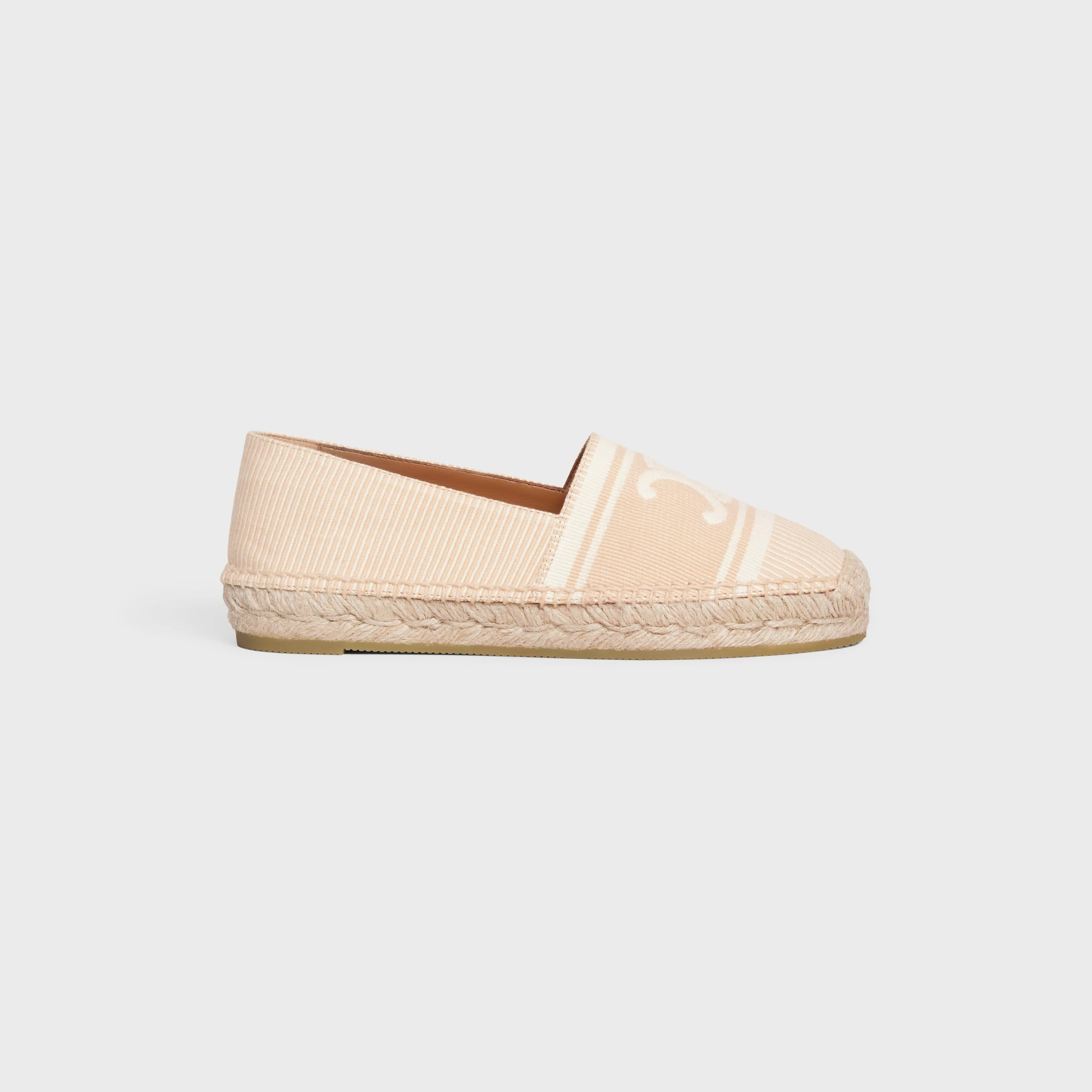 LES ESPADRILLES in TRIOMPHE JACQUARD CANVAS^CELINE Fashion