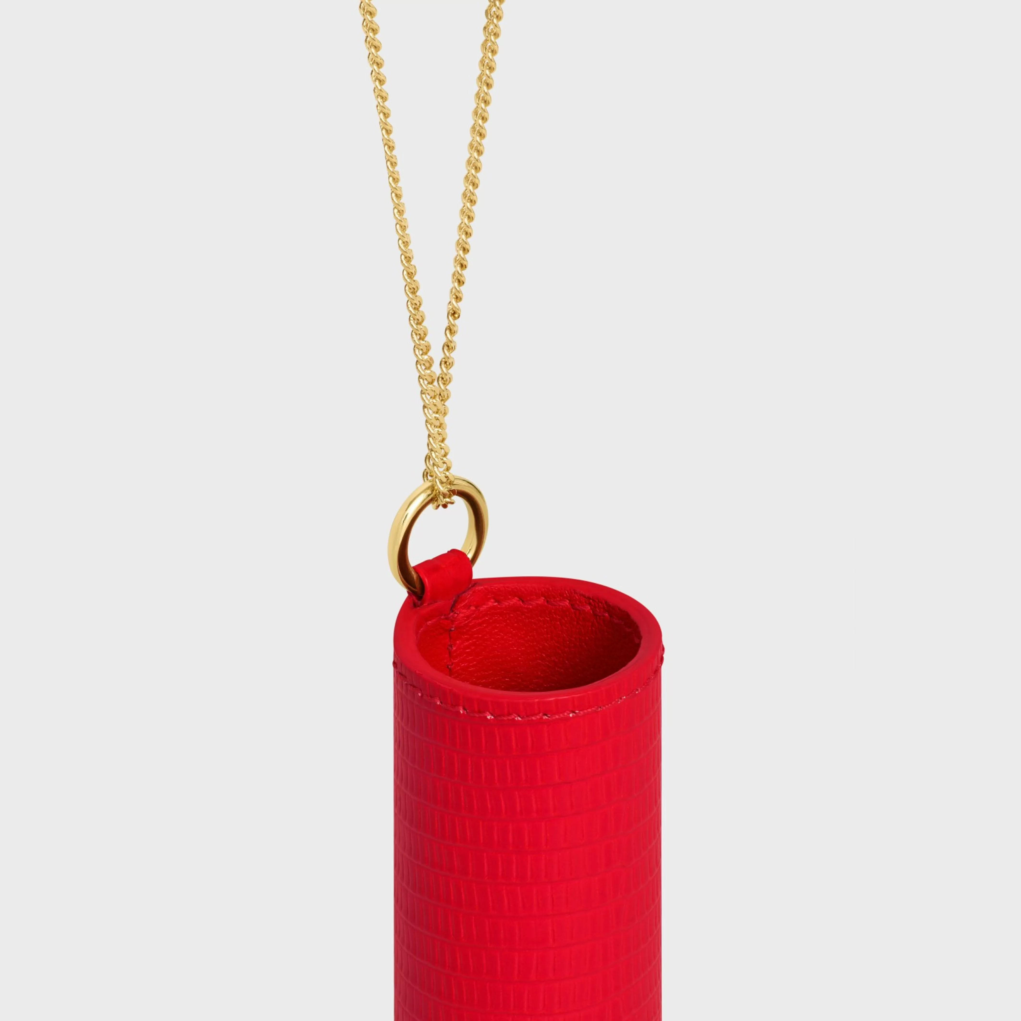 LIPSTICK NECKLACE IN LIZARD^CELINE Sale