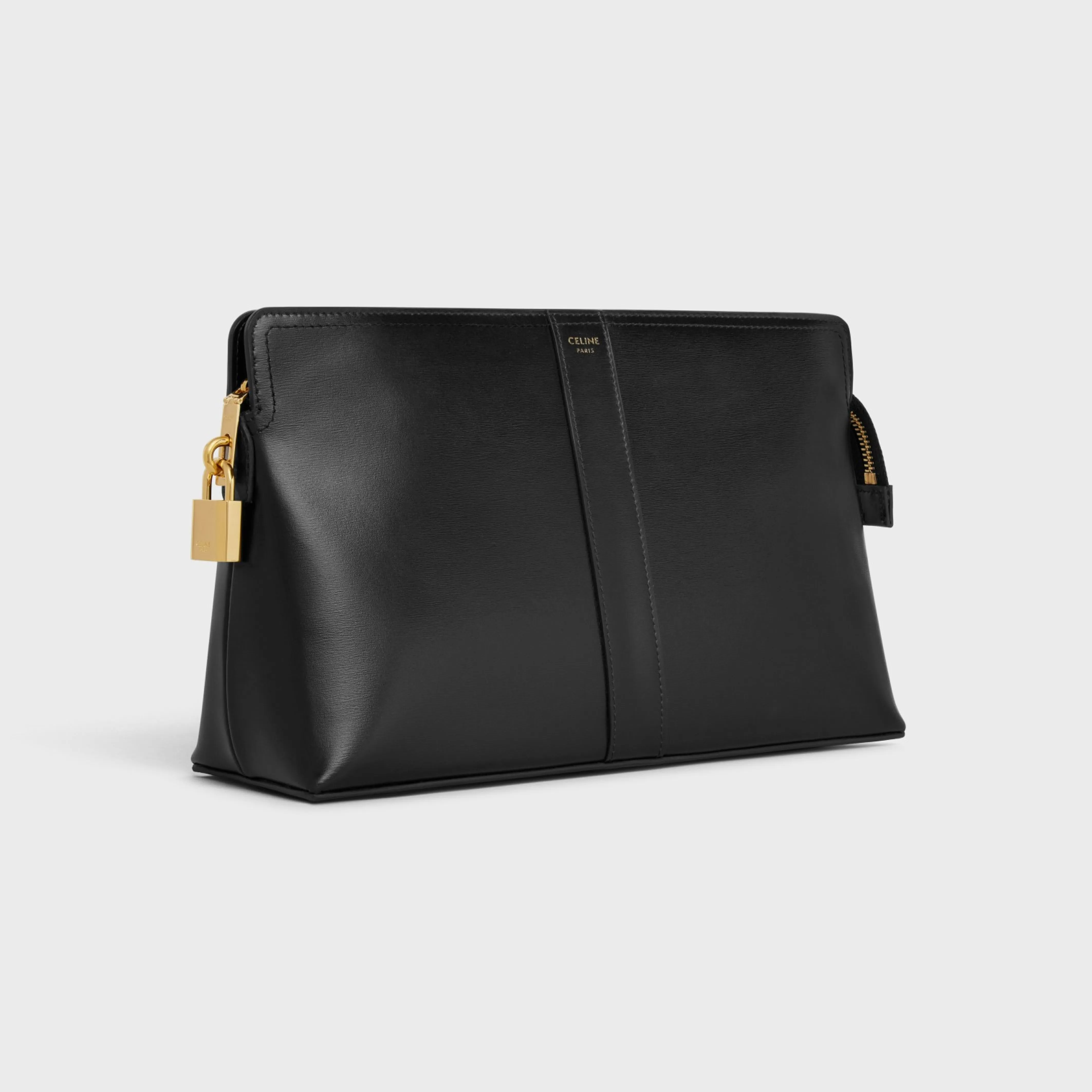 Lock Toiletry Pouch in Shiny Calfskin^CELINE Outlet