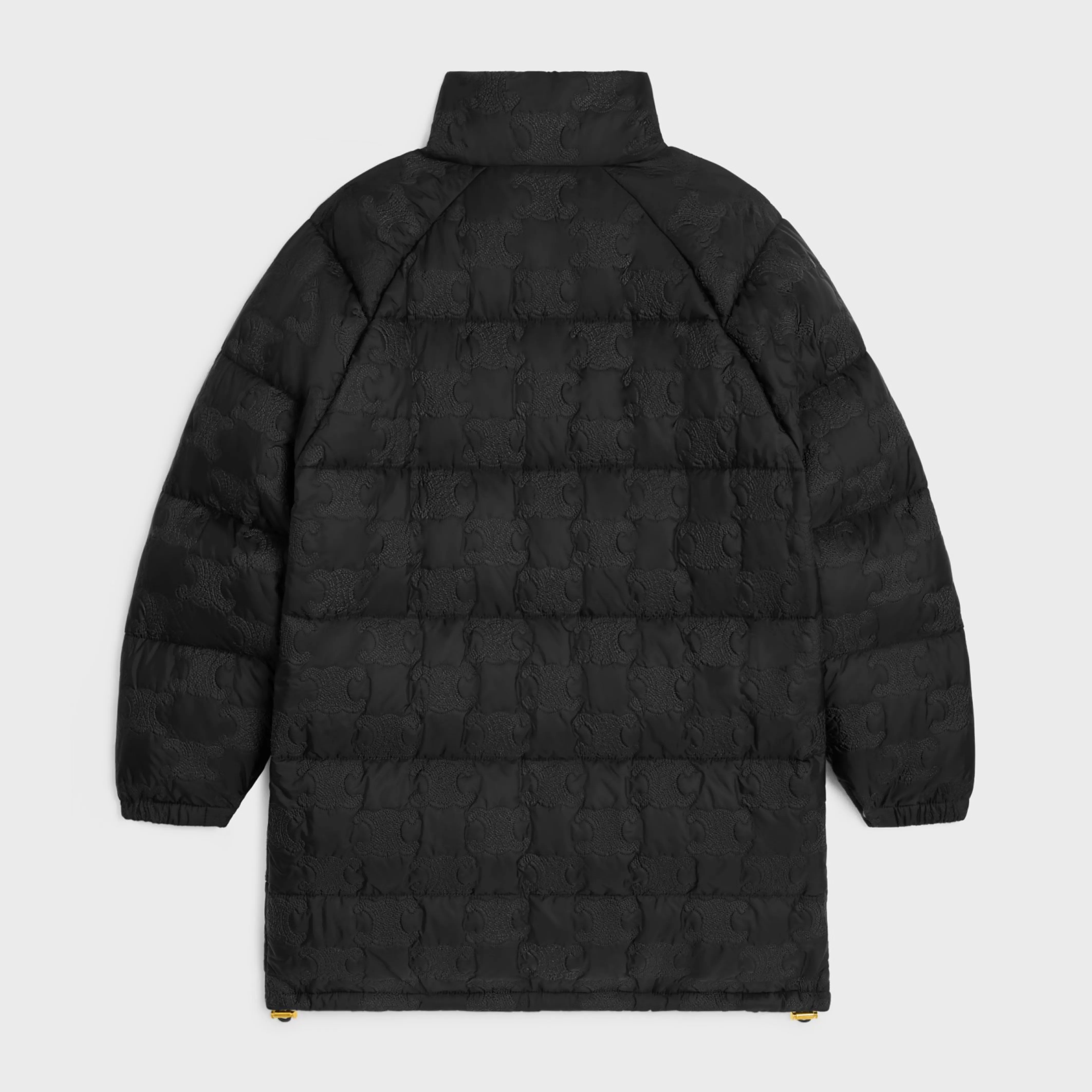 long triomphe down jacket in lightweight nylon^CELINE Cheap