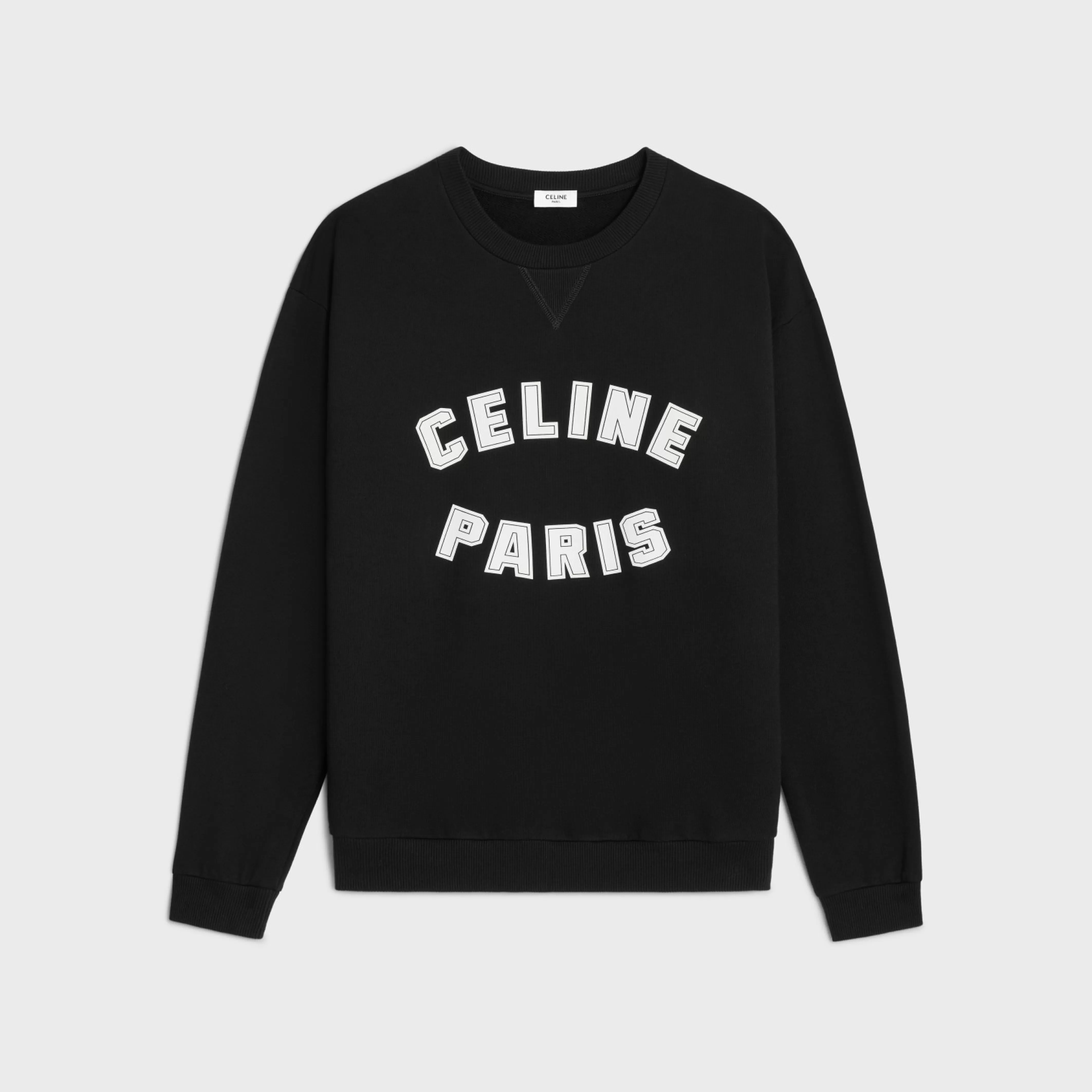 loose paris sweatshirt in cotton fleece^CELINE Fashion