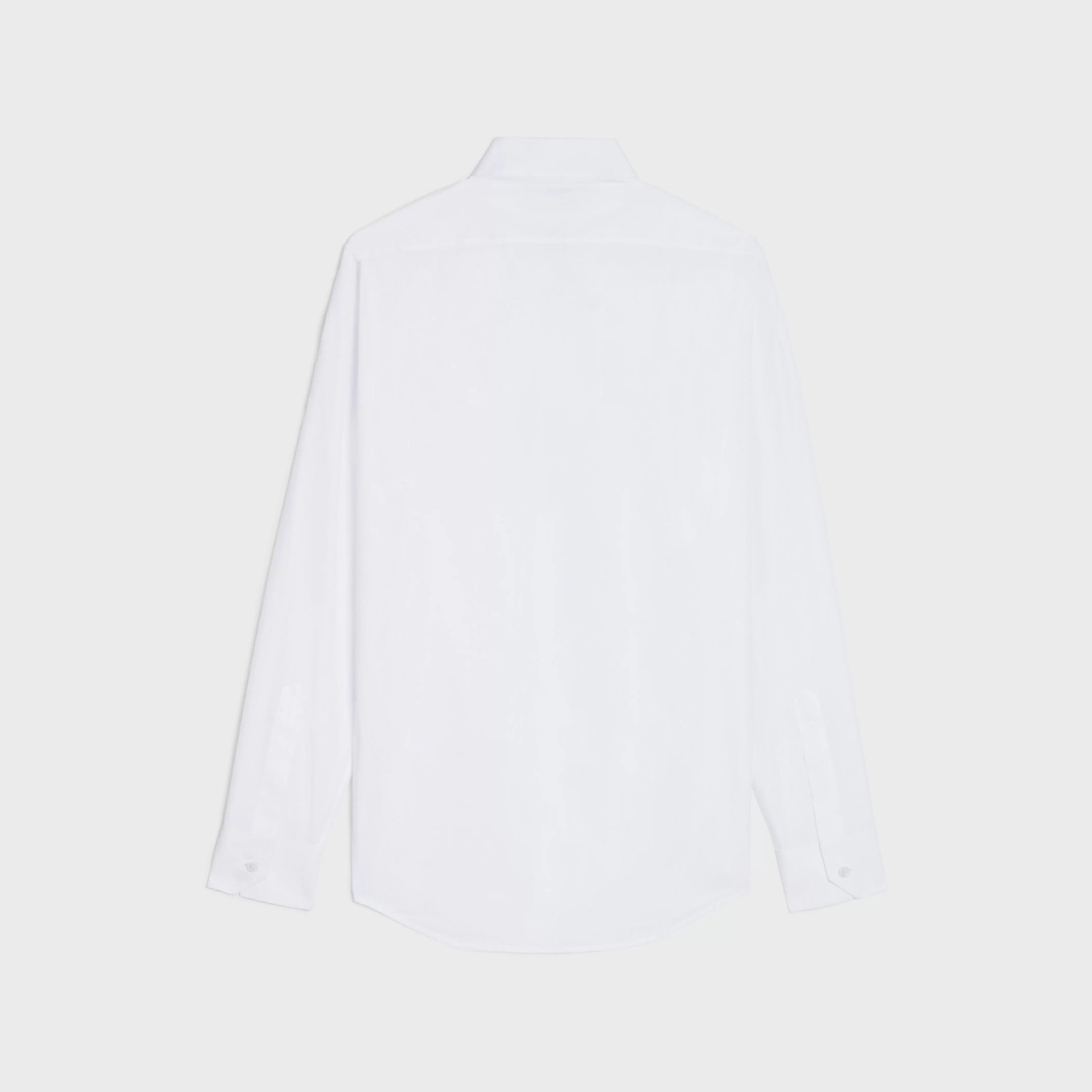 loose shirt with inverted collar in cotton poplin^CELINE Clearance