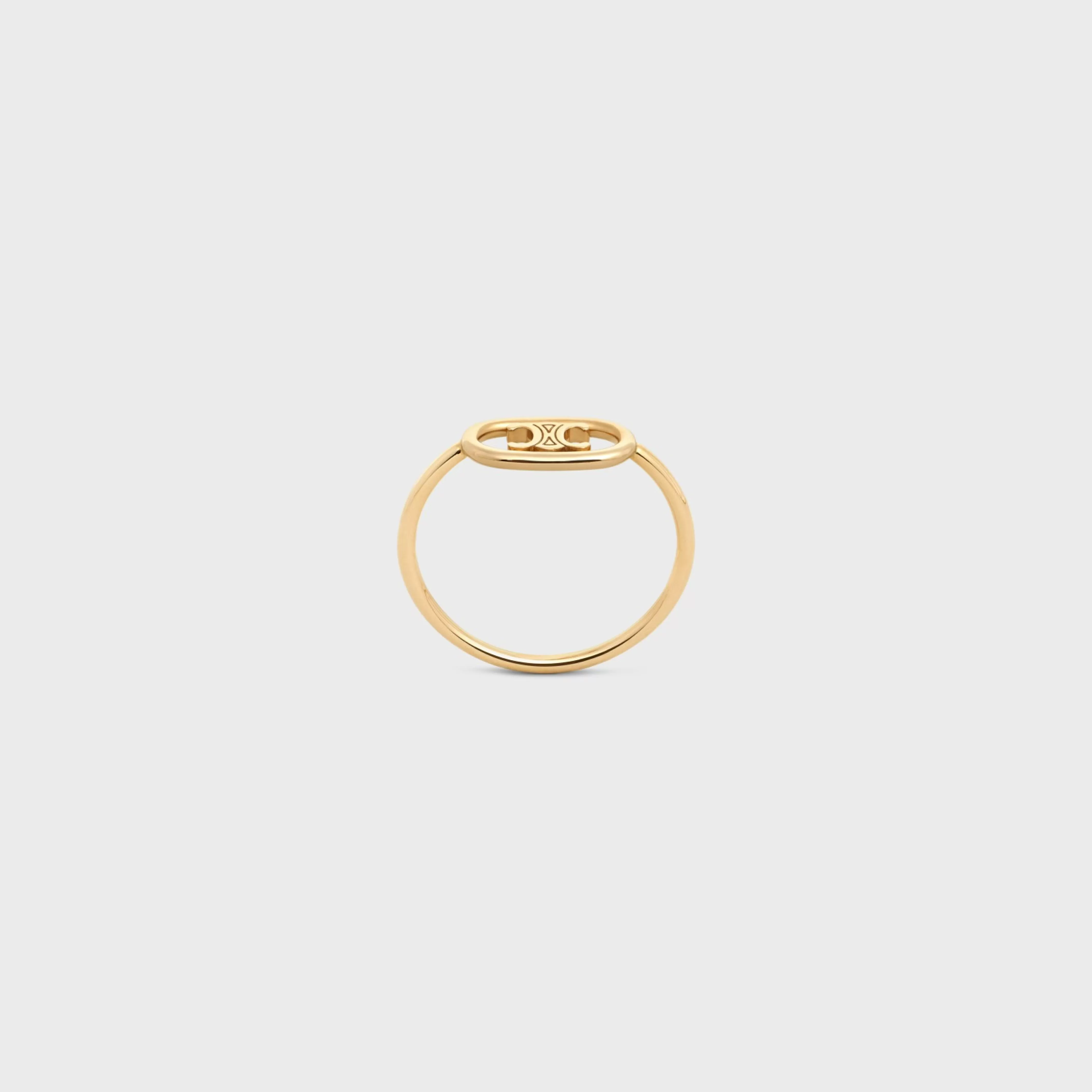 Maillon Triomphe Ring in Yellow Gold^CELINE Shop