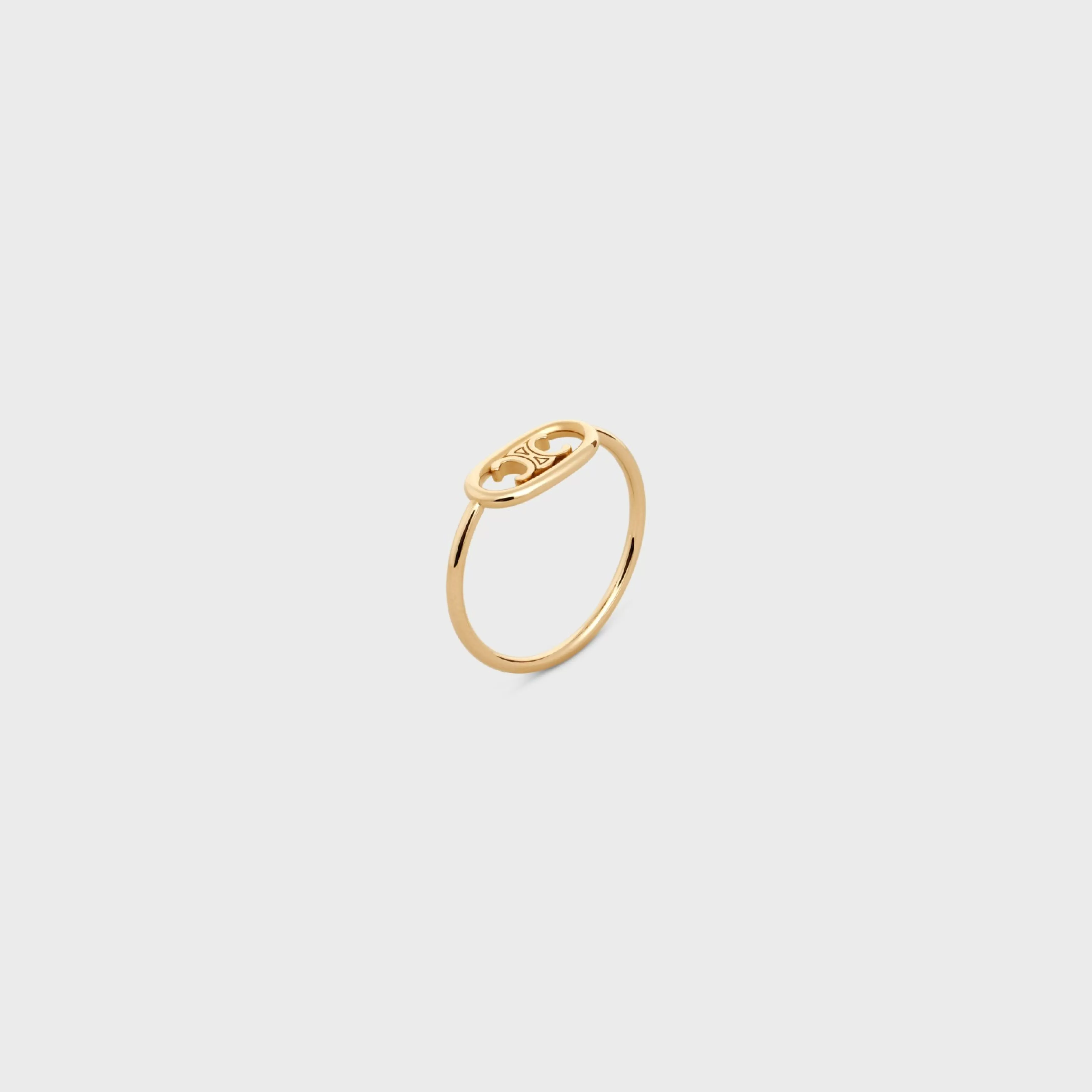 Maillon Triomphe Ring in Yellow Gold^CELINE Shop