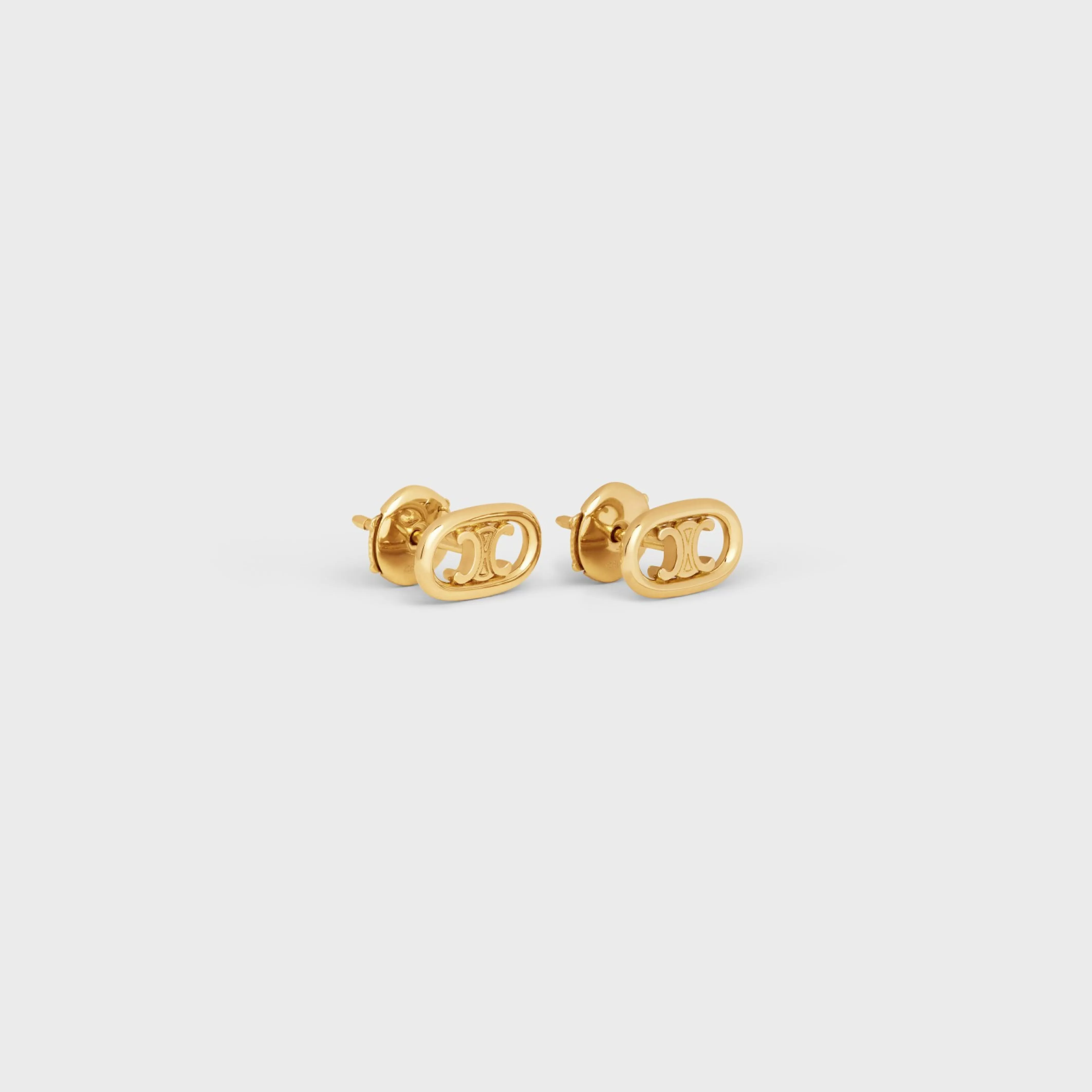 Maillon Triomphe Studs in Yellow Gold^CELINE Cheap