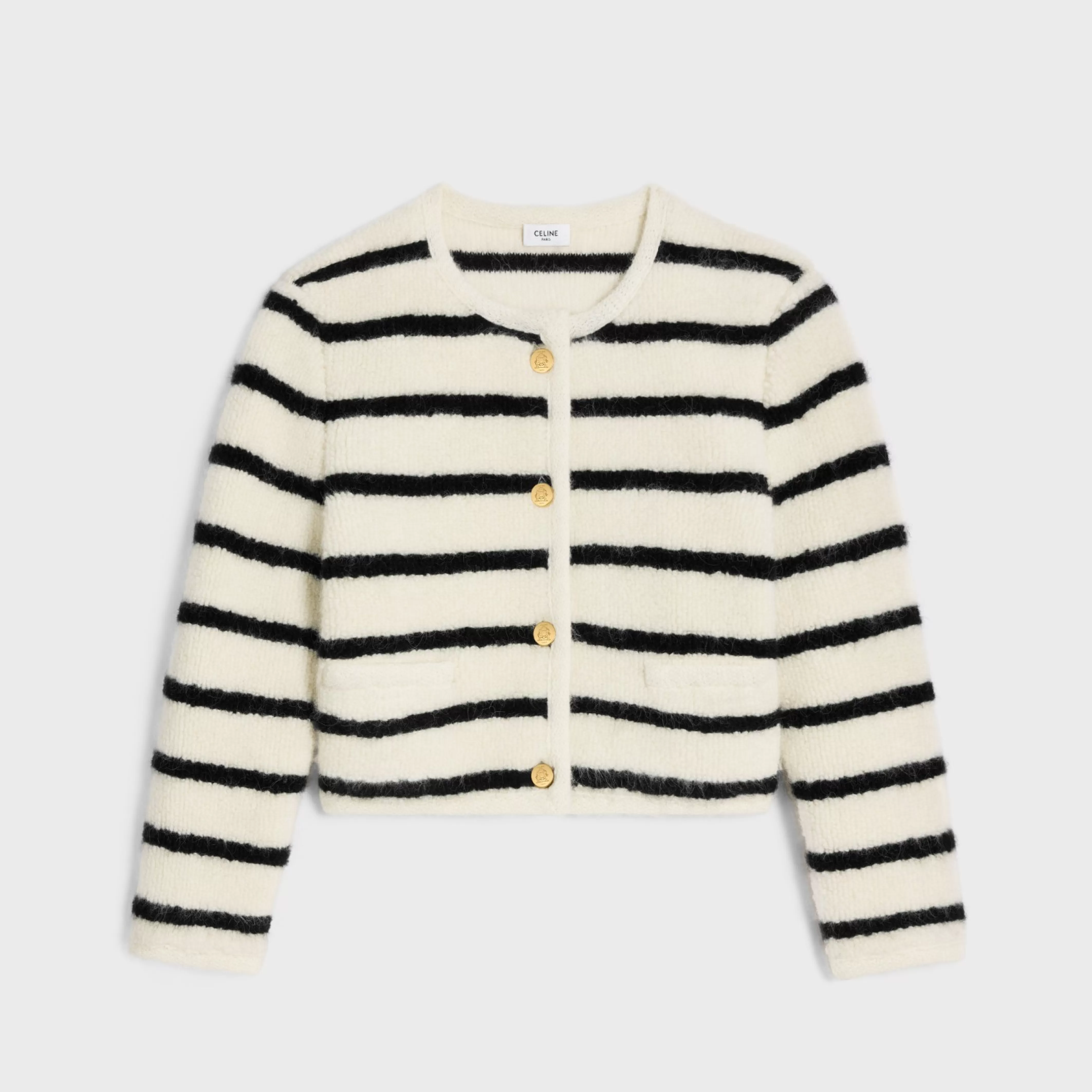 marinière cardigan jacket in wool^CELINE Outlet