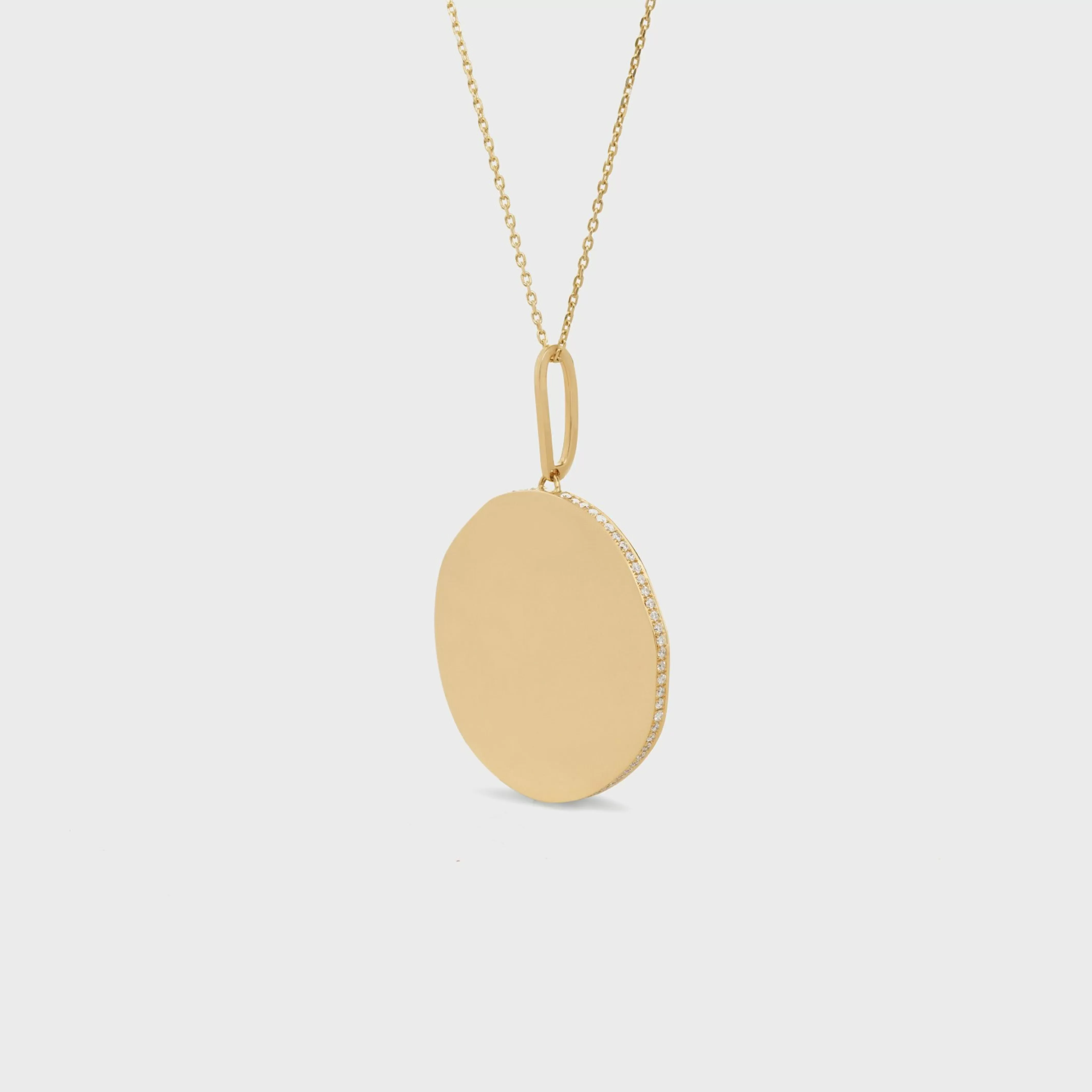 Medaille Large Necklace in Yellow Gold and Diamonds^CELINE Outlet