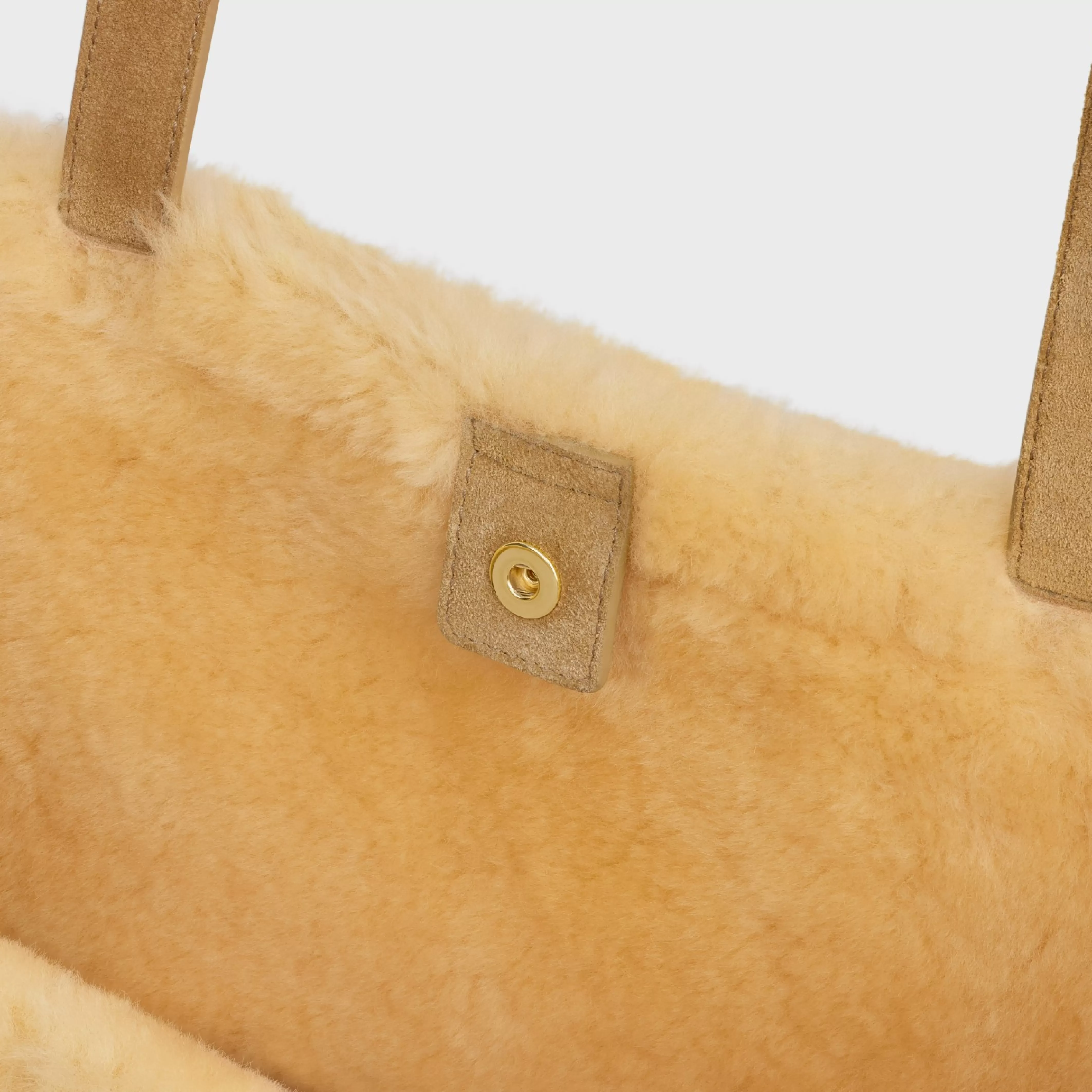 MEDIUM CABAS ANAÏS CUIR TRIOMPHE in SUEDE CALFSKIN AND SHEARLING^CELINE Hot