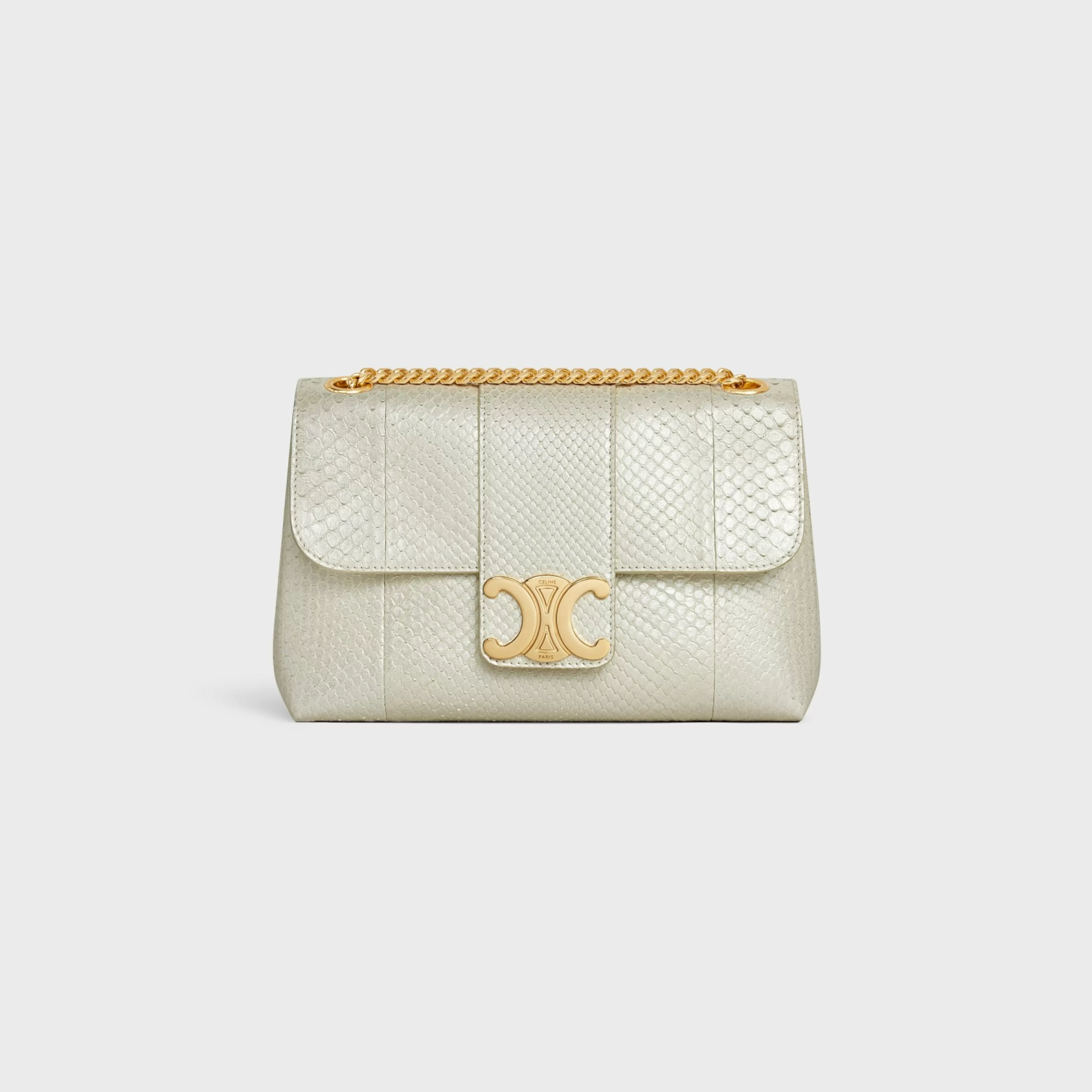 Medium Victoire Bag in PEARLY PYTHON^CELINE Fashion