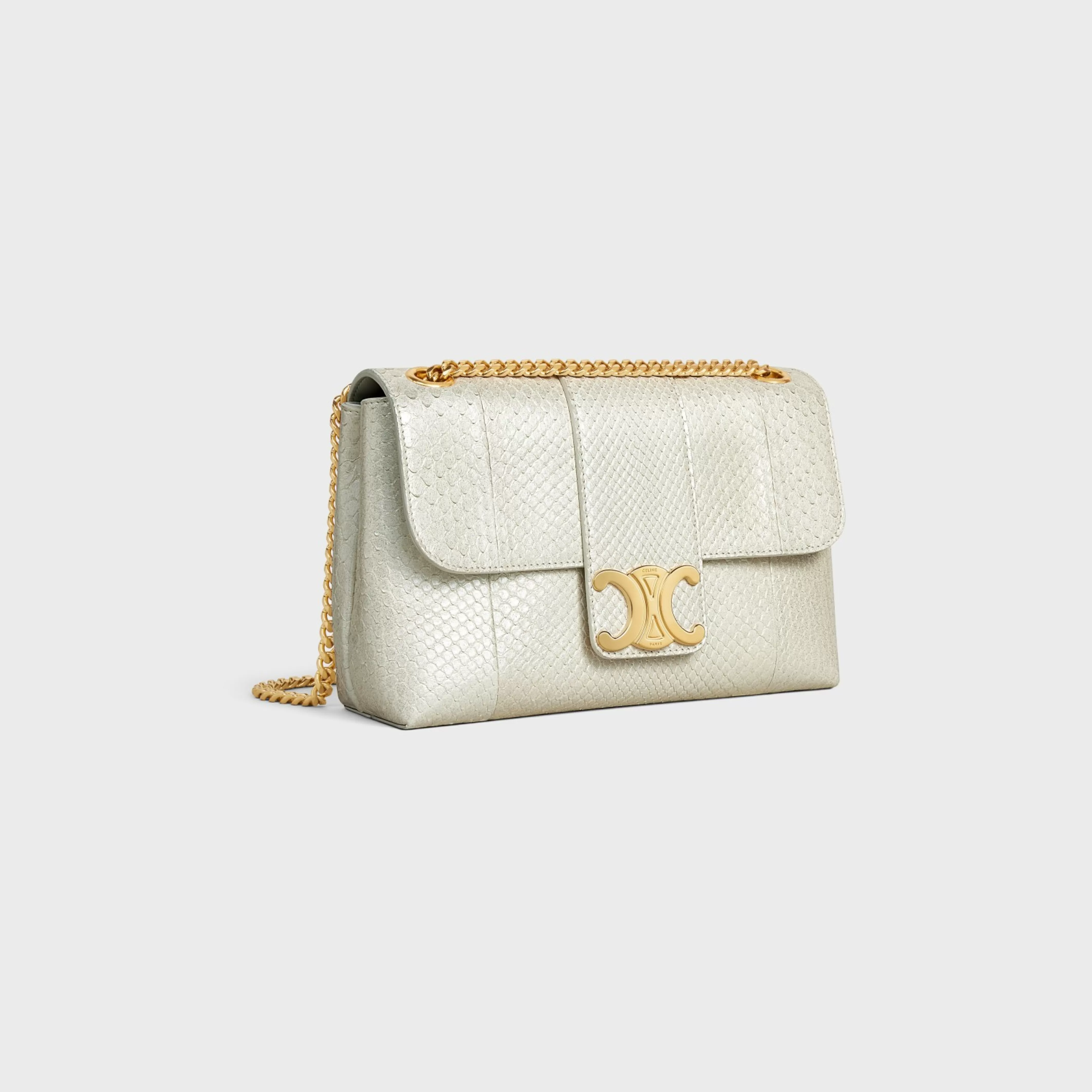 Medium Victoire Bag in PEARLY PYTHON^CELINE Fashion