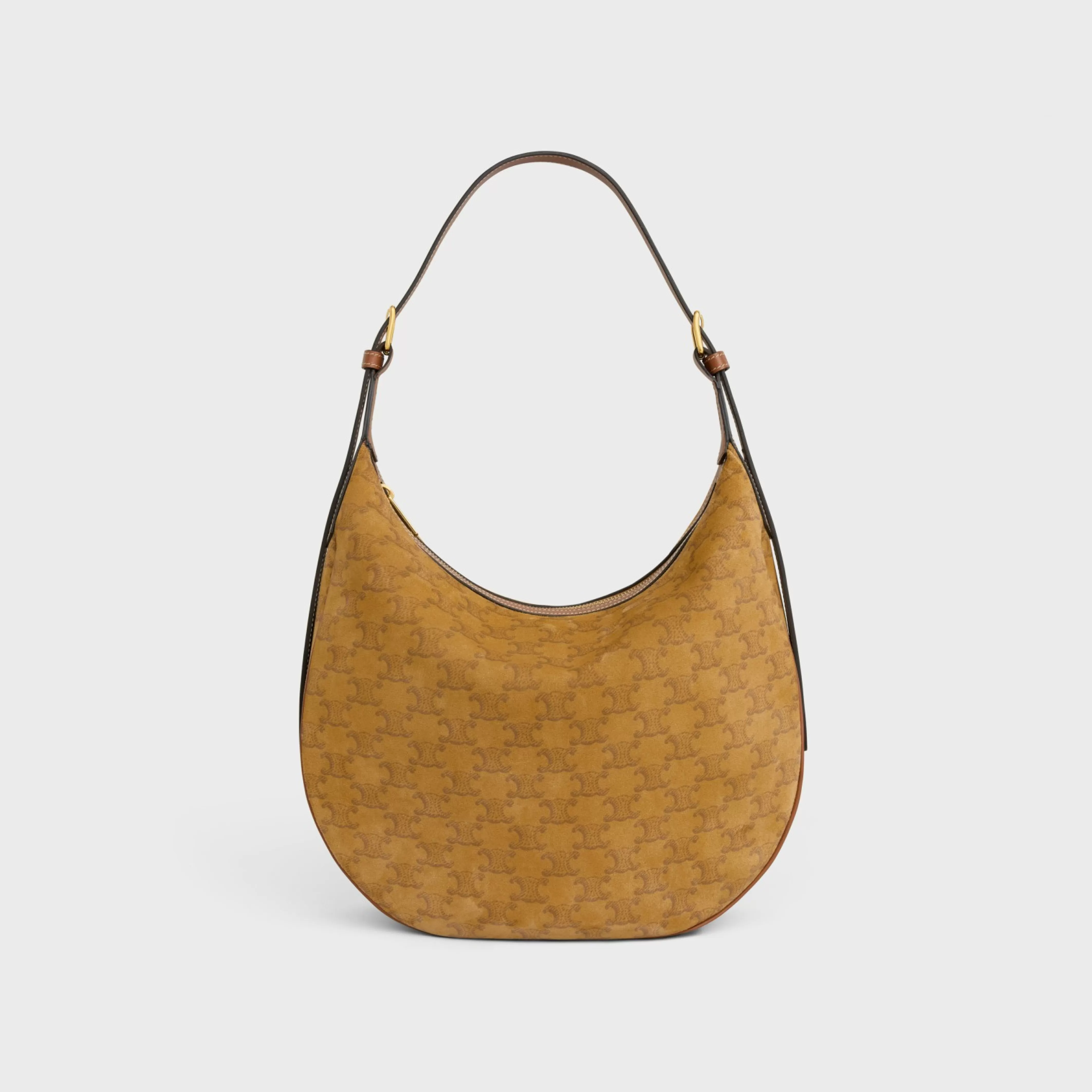 MEDIUM HELOÏSE BAG CUIR TRIOMPHE in SUEDE CALFSKIN WITH TRIOMPHE ALL-OVER^CELINE Discount