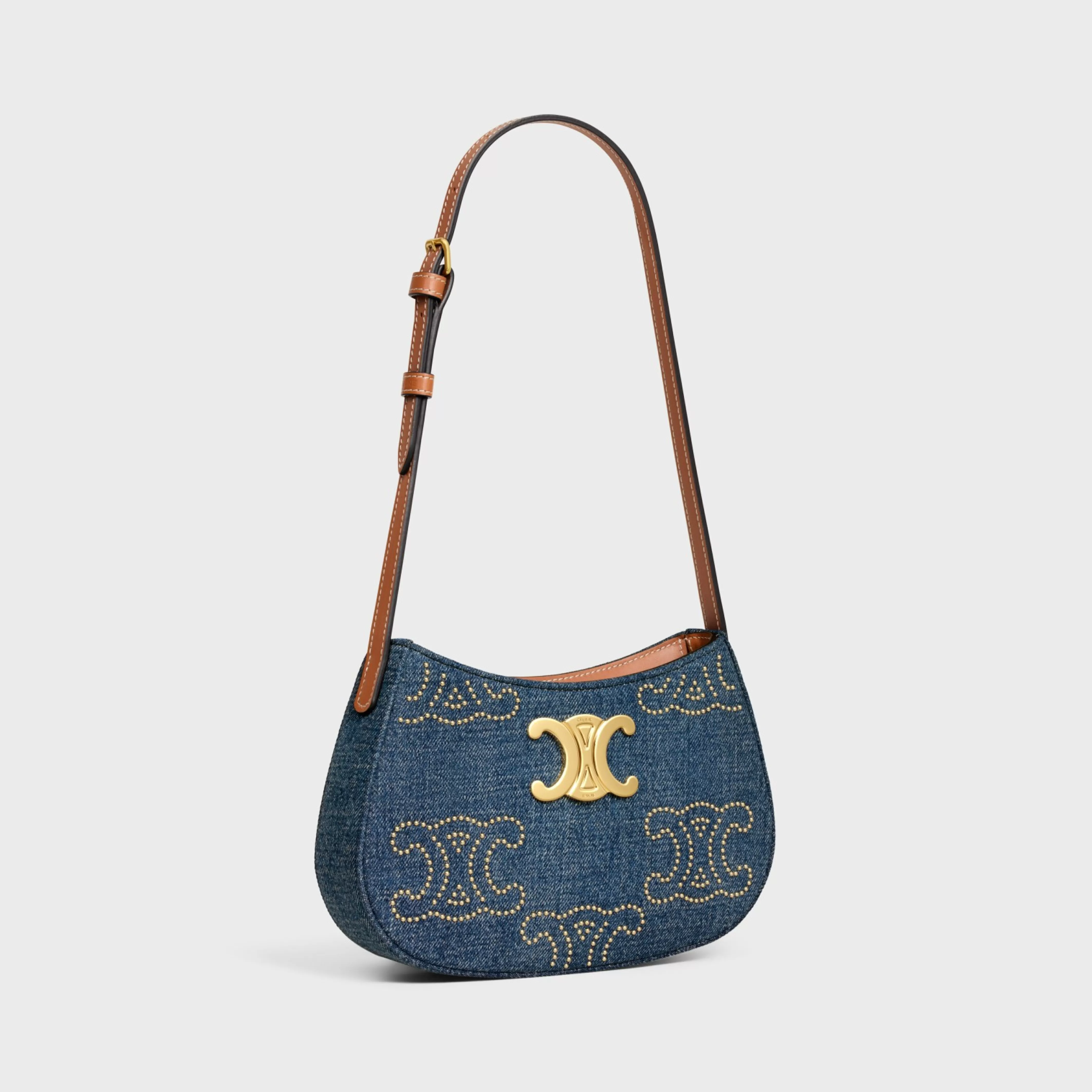 MEDIUM TILLY BAG in WITH TRIOMPHE STUDS AND CALFSKIN^CELINE Best