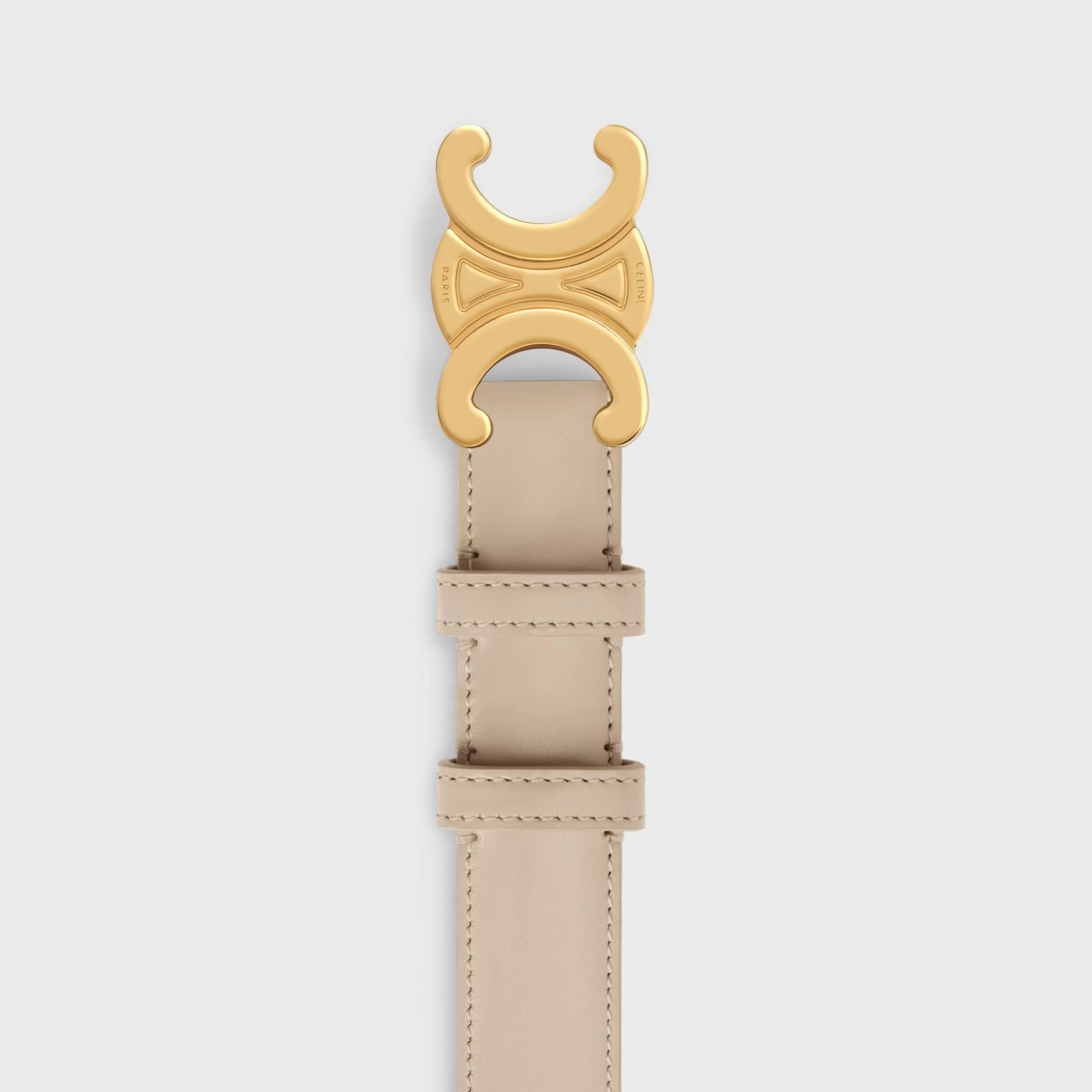 Medium Triomphe Belt in Taurillon Leather^CELINE Online