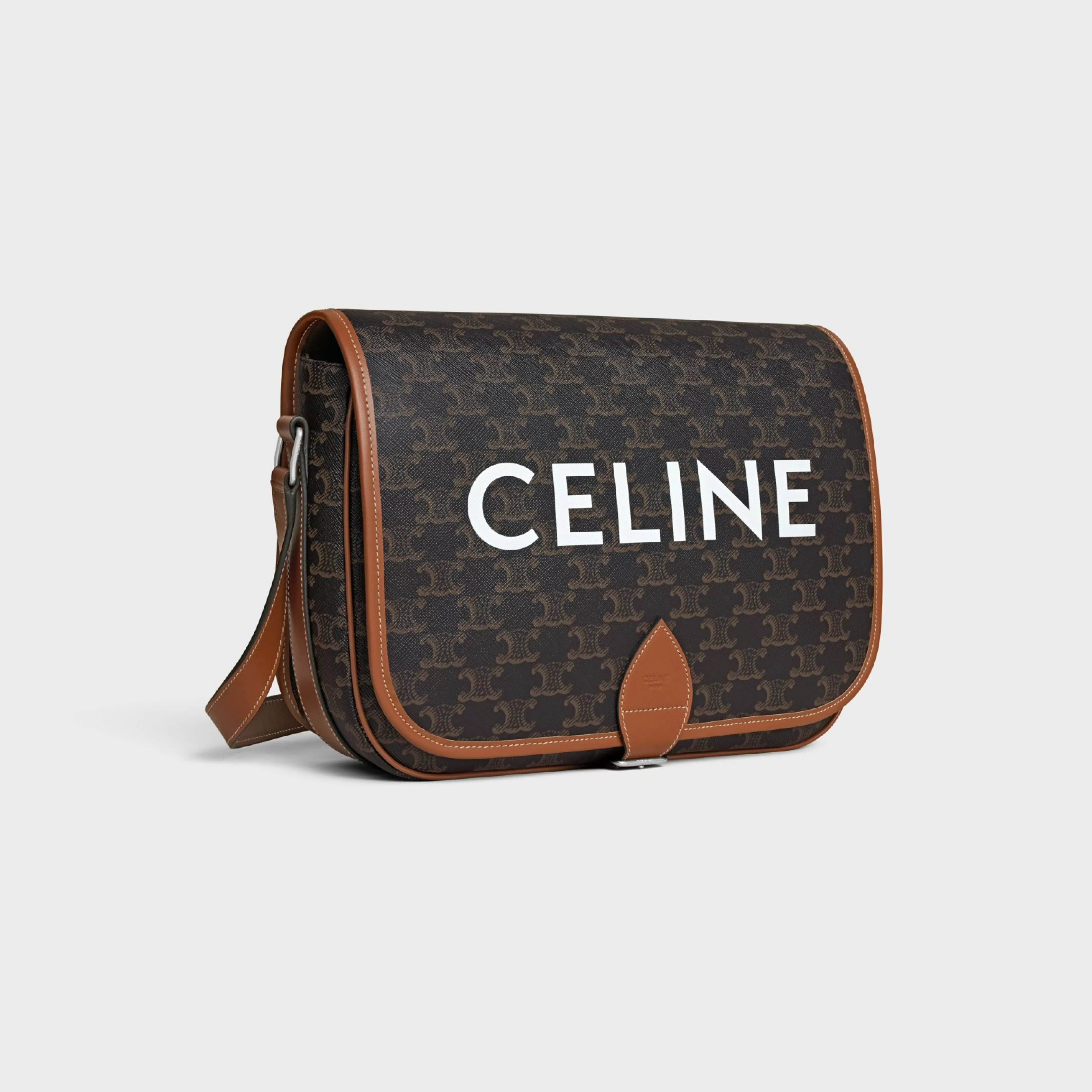 Messenger Folco in Triomphe Canvas with print^CELINE Fashion