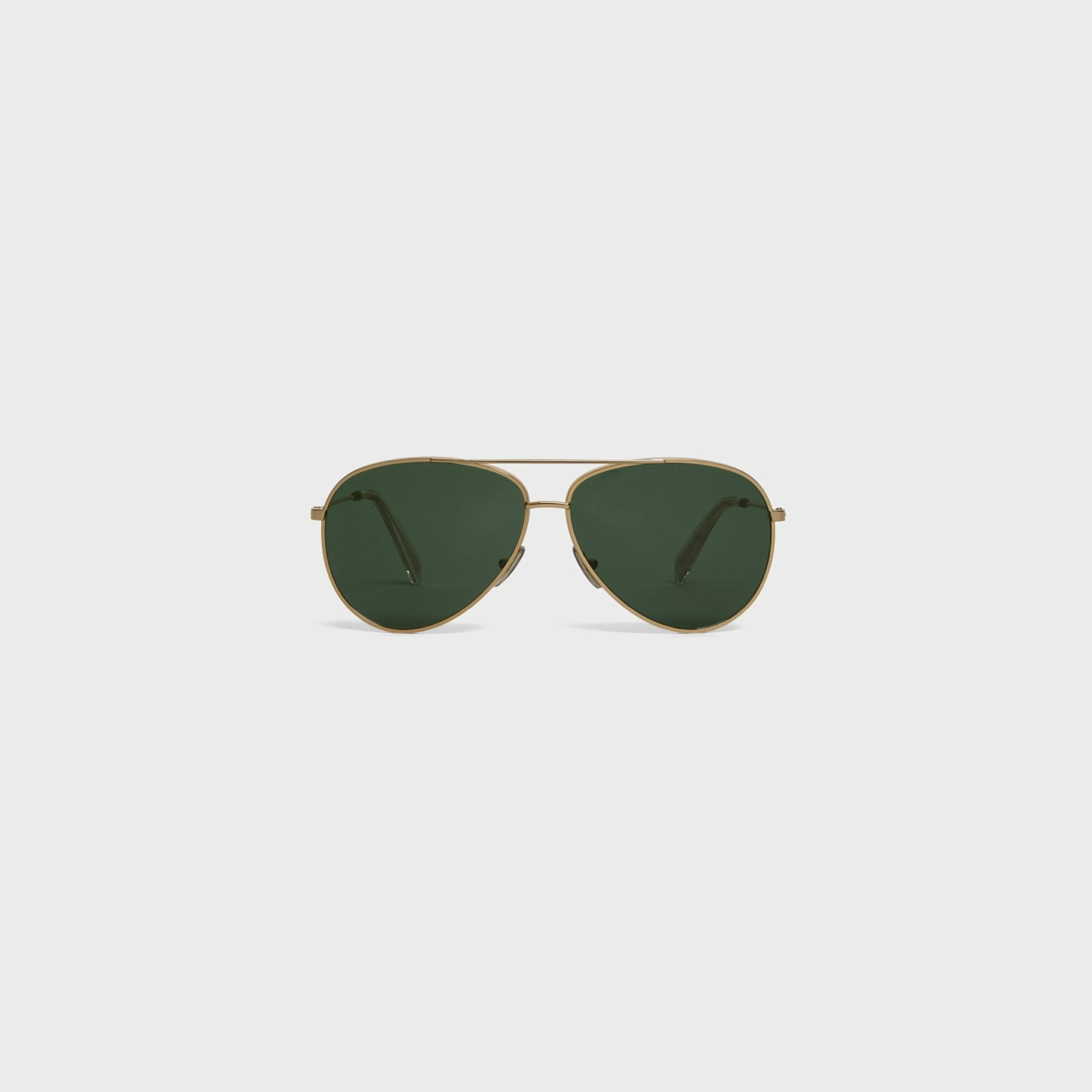 METAL FRAME 02 SUNGLASSES IN METAL WITH MINERAL GLASS LENSES^CELINE Clearance