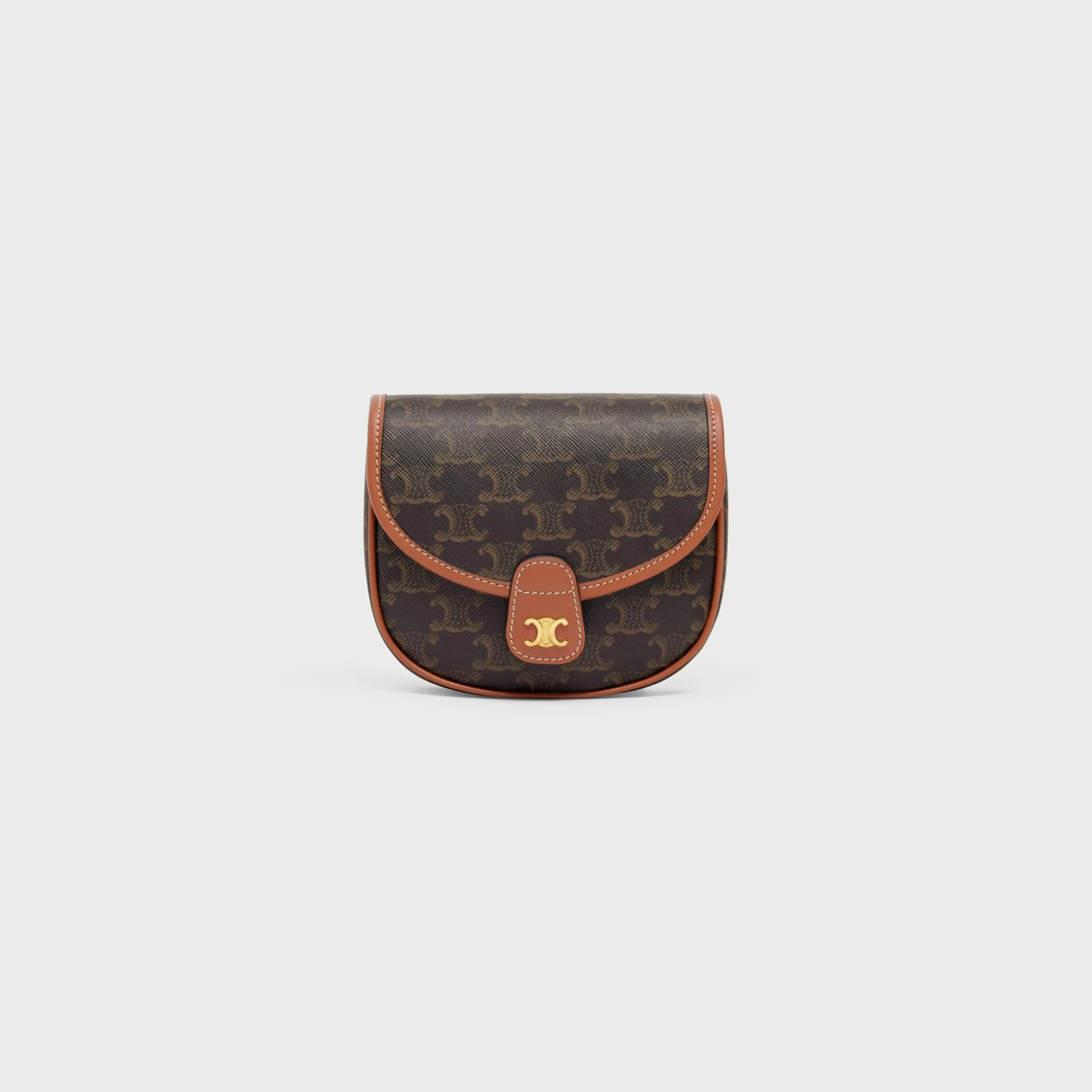 Mini Besace in Triomphe Canvas and calfskin^CELINE Online