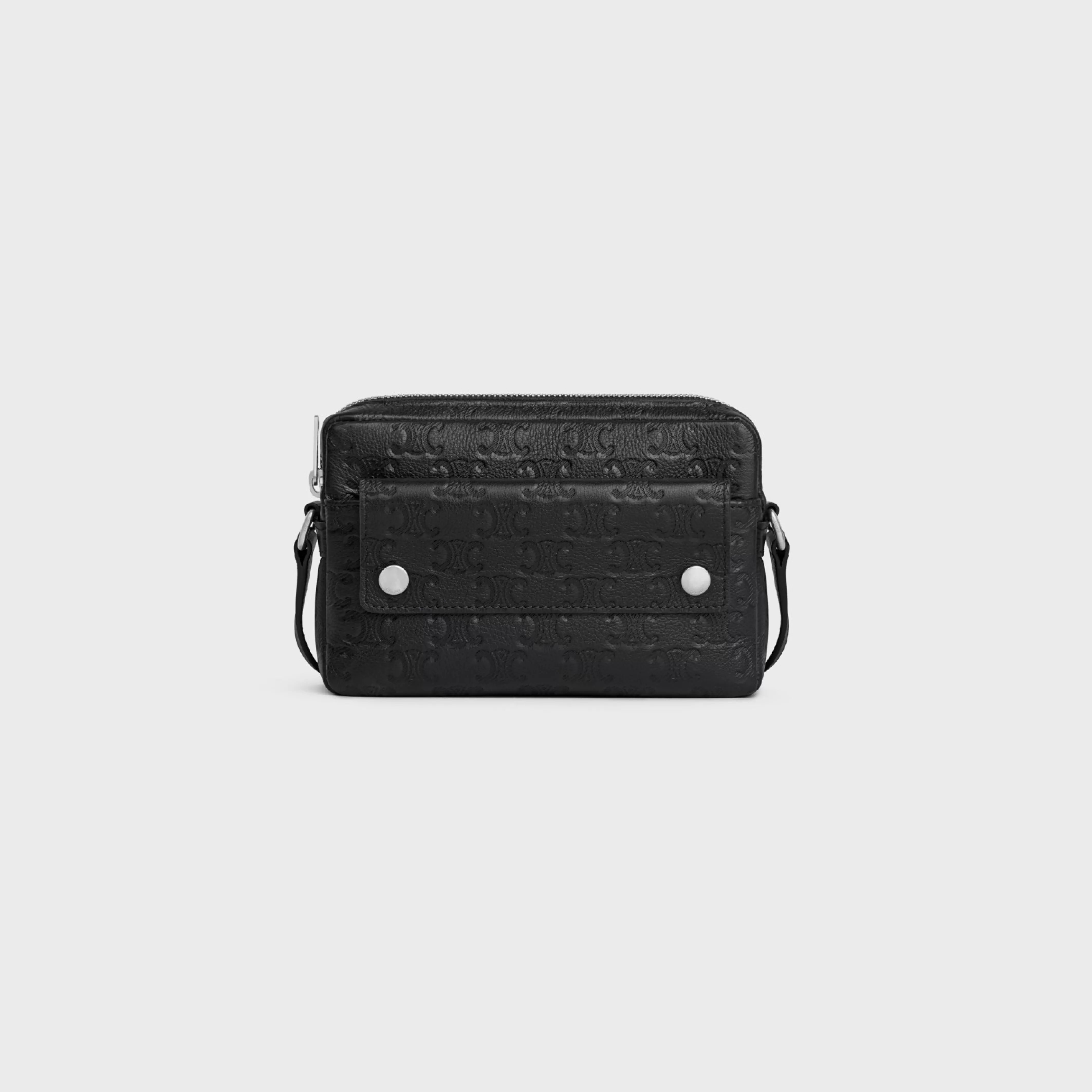 MINI CAMERA BAG in CALFSKIN TRIOMPHE EMBOSSED^CELINE Flash Sale