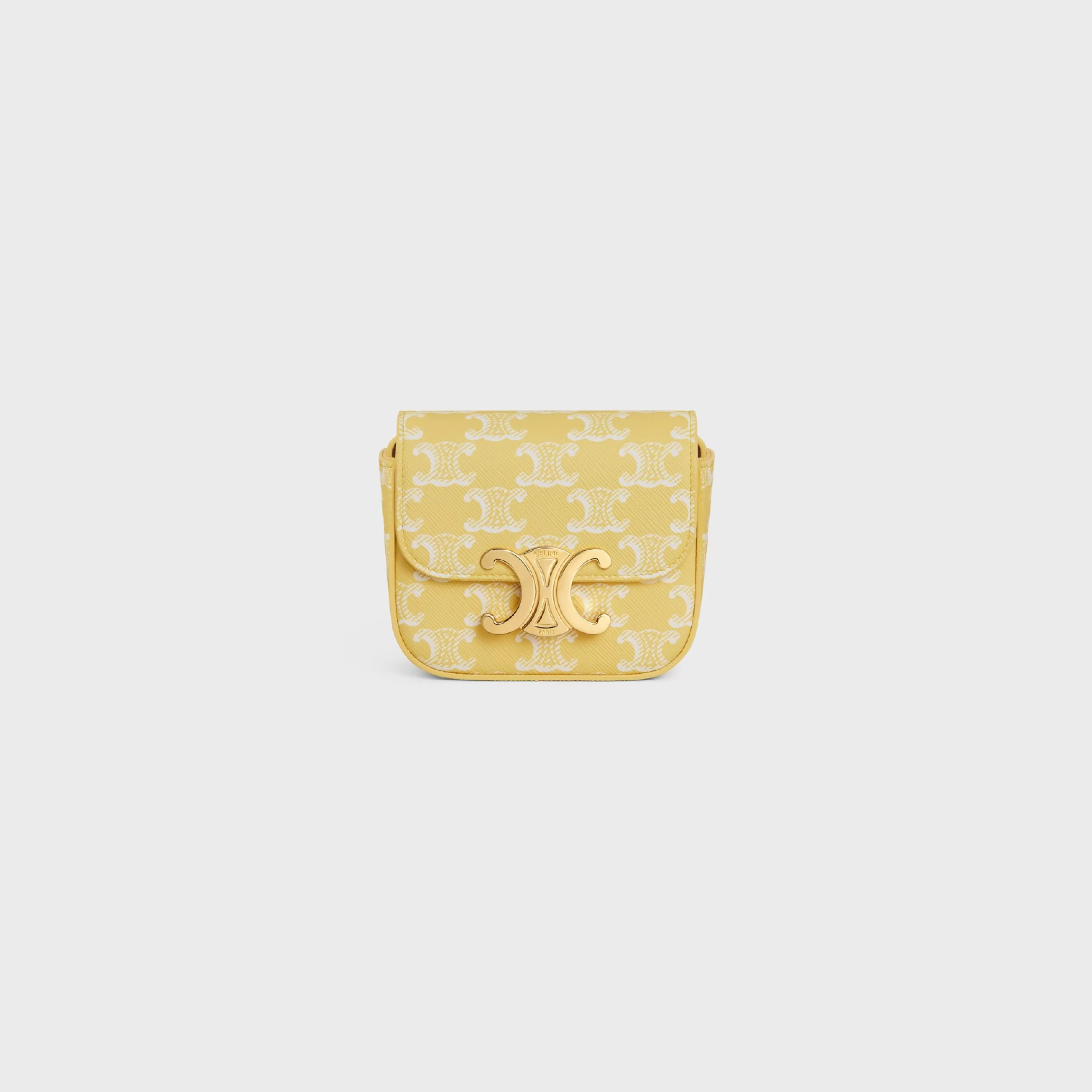 MINI CLAUDE in TRIOMPHE CANVAS BRIGHT YELLOW^CELINE Flash Sale