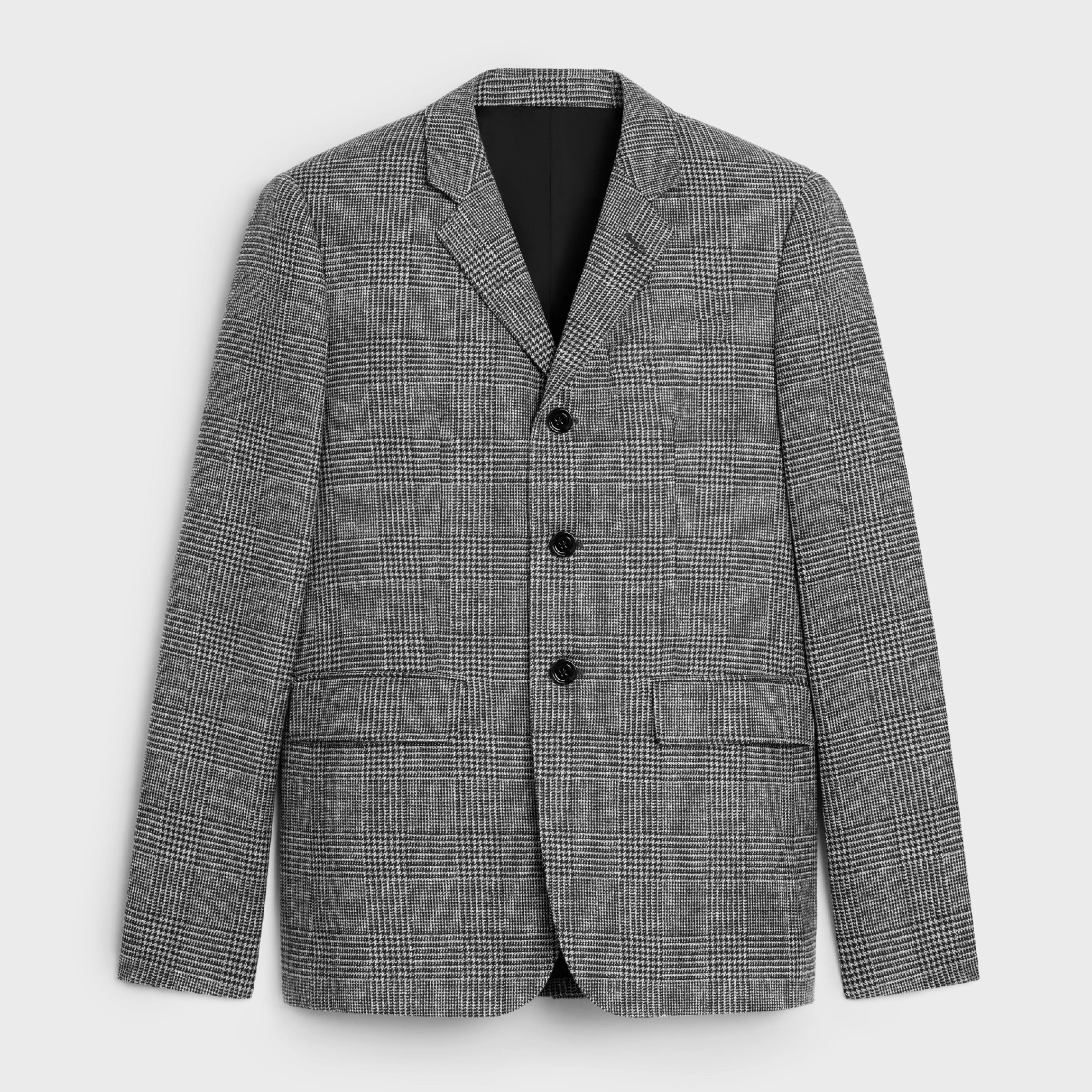 mods jacket in prince of wales wool^CELINE Store