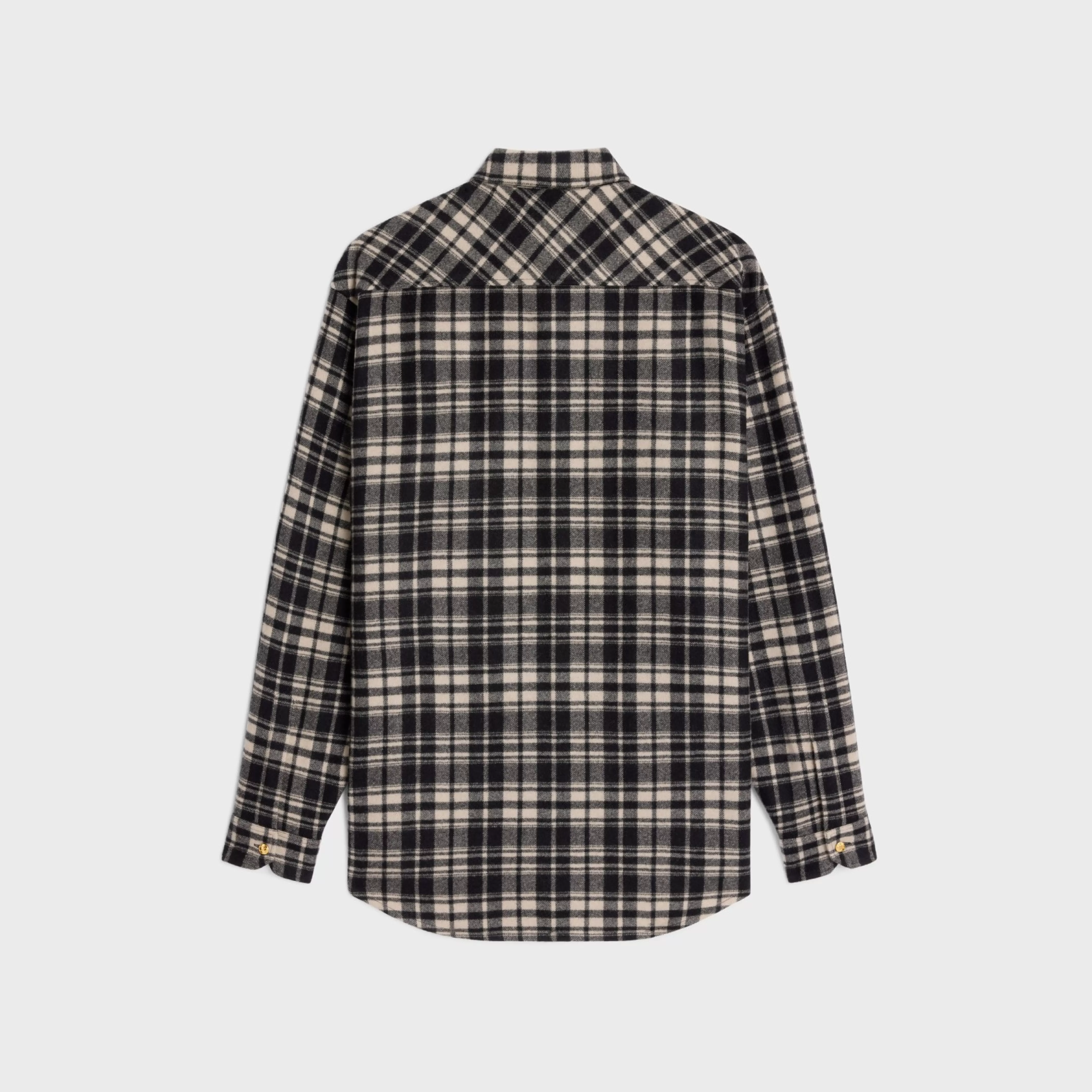 overshirt in checked cashmere^CELINE Clearance