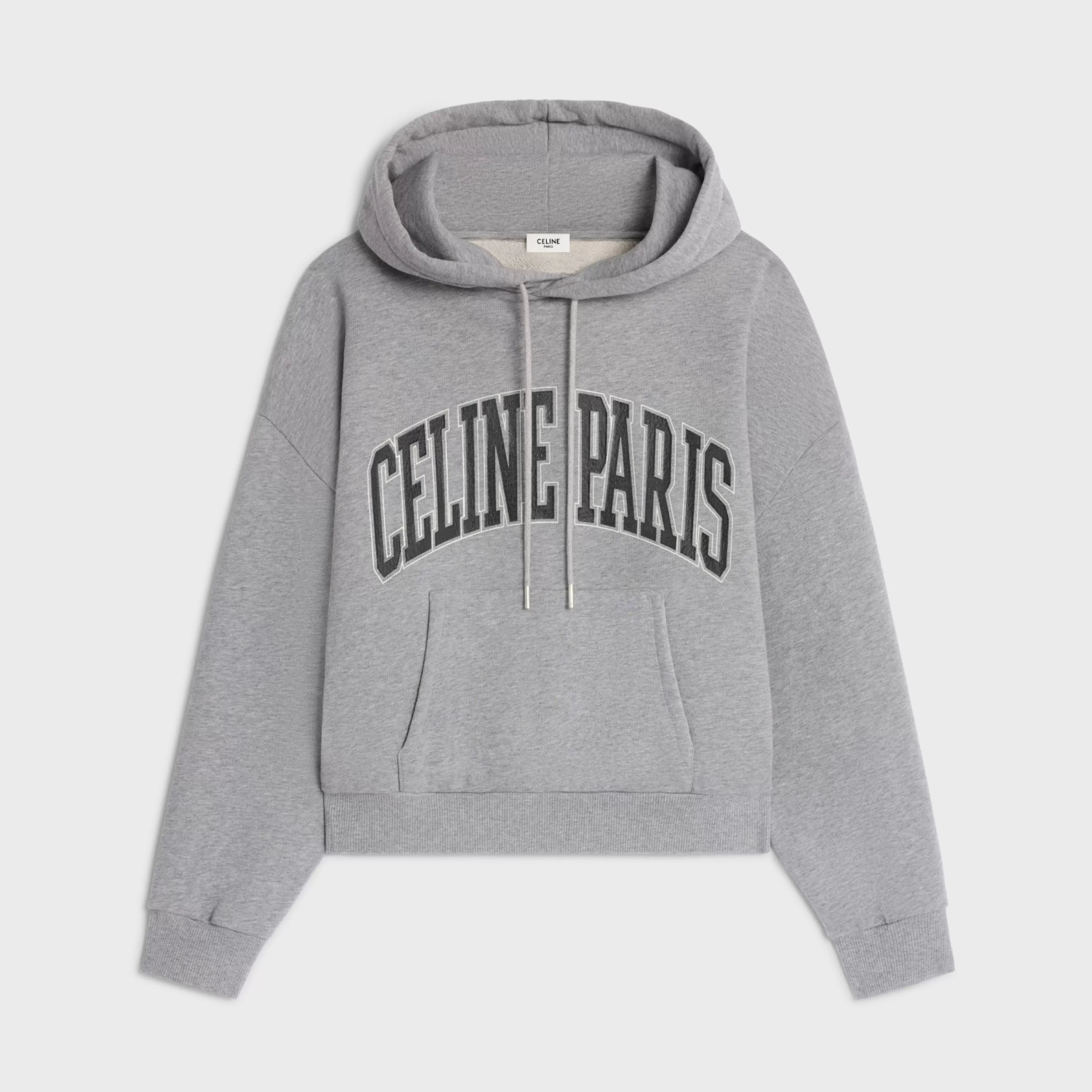 oversized hoodie in cotton fleece^CELINE Fashion