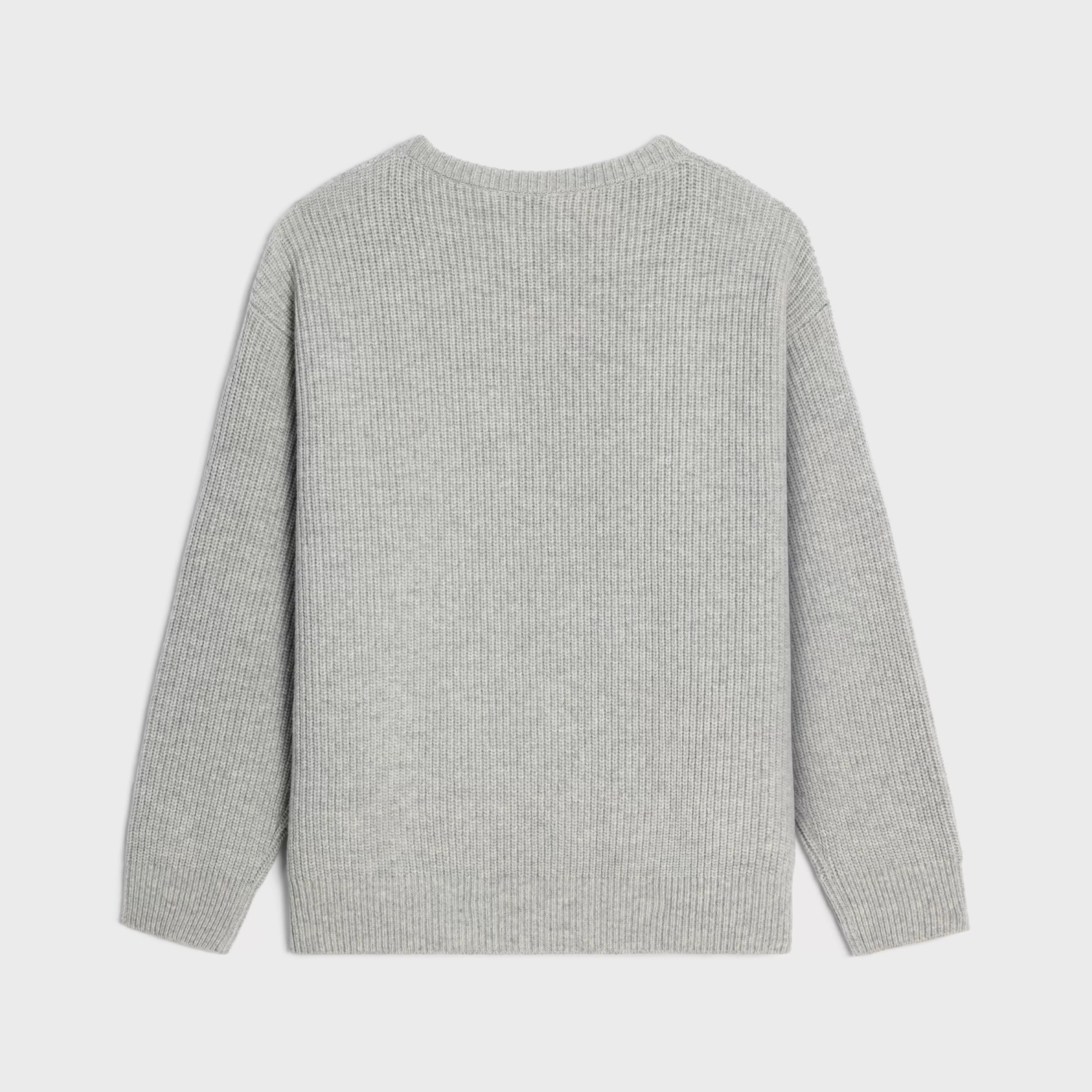 oversized sweater in ribbed wool^CELINE Clearance