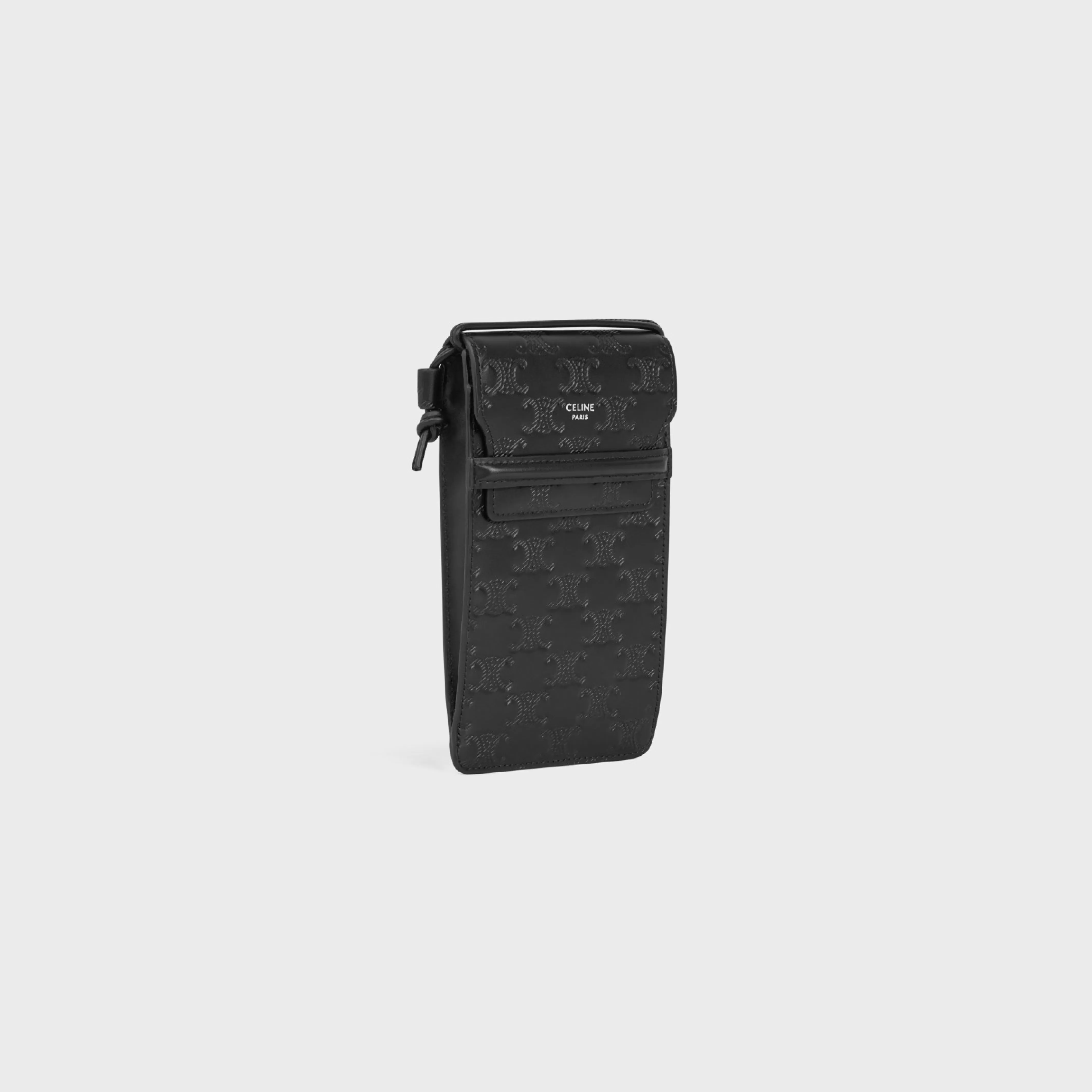 PHONE POUCH in Calfskin with triomphe embossed^CELINE Sale