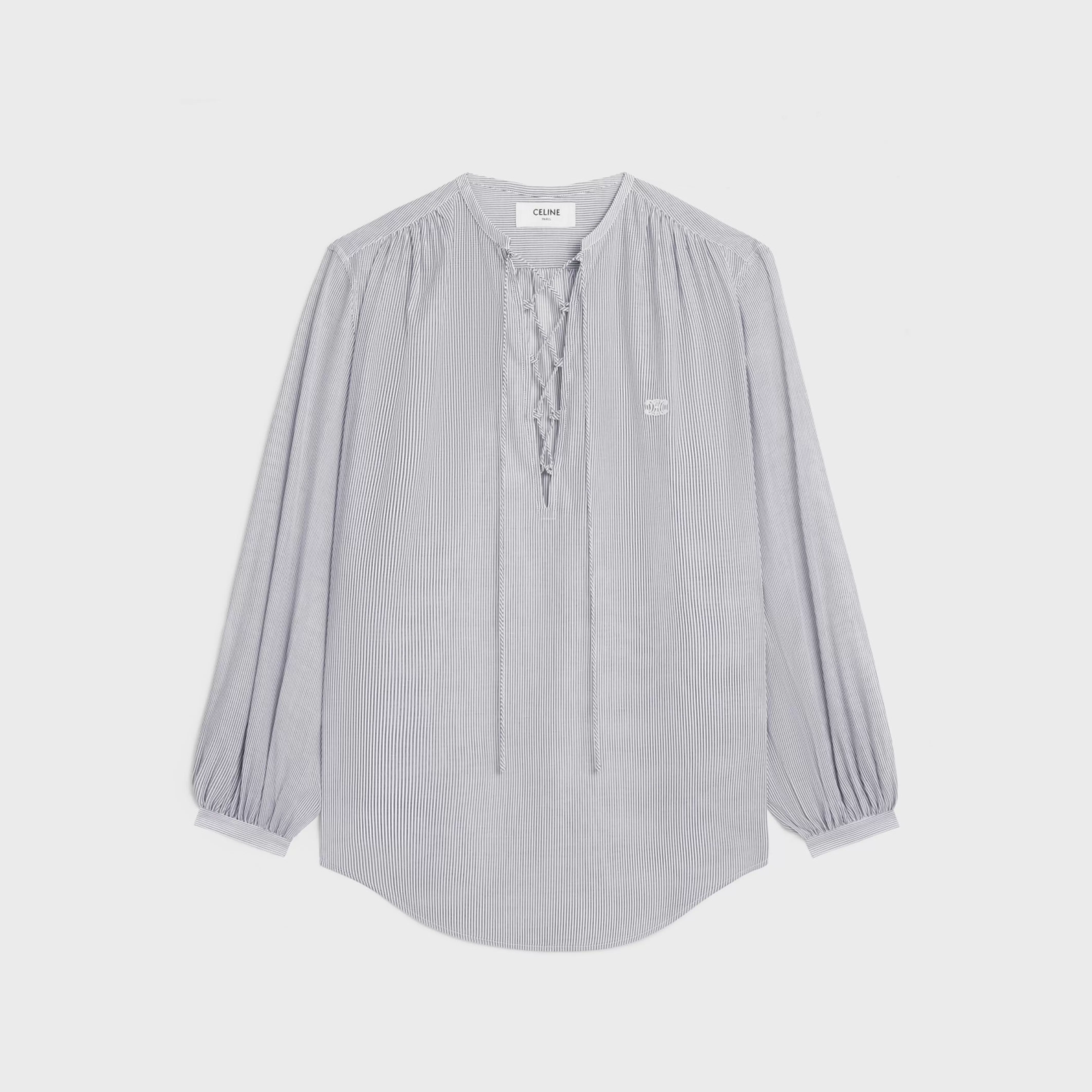 romy blouse in striped cotton voile^CELINE Discount