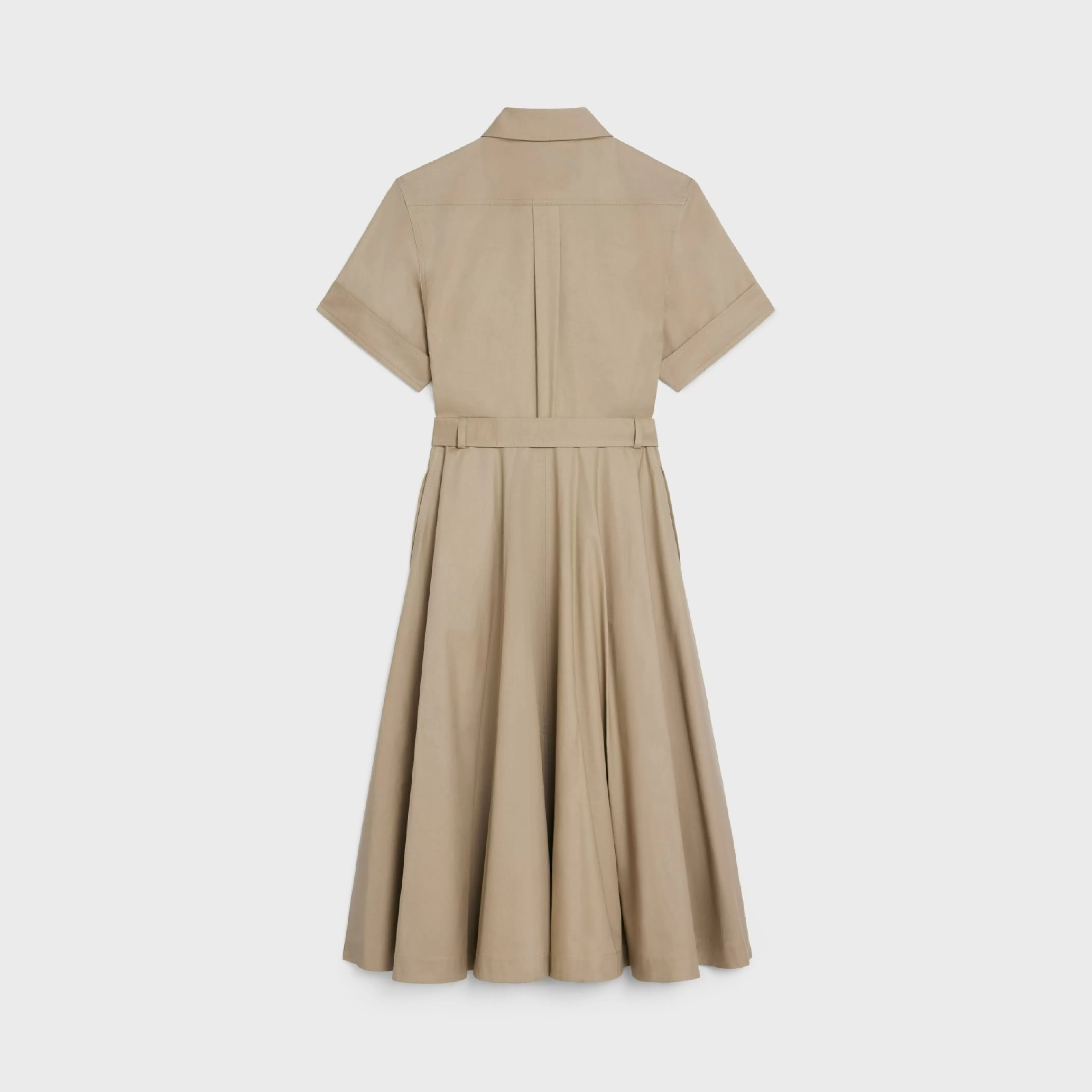 saharienne dress in lightweight gabardine^CELINE Cheap