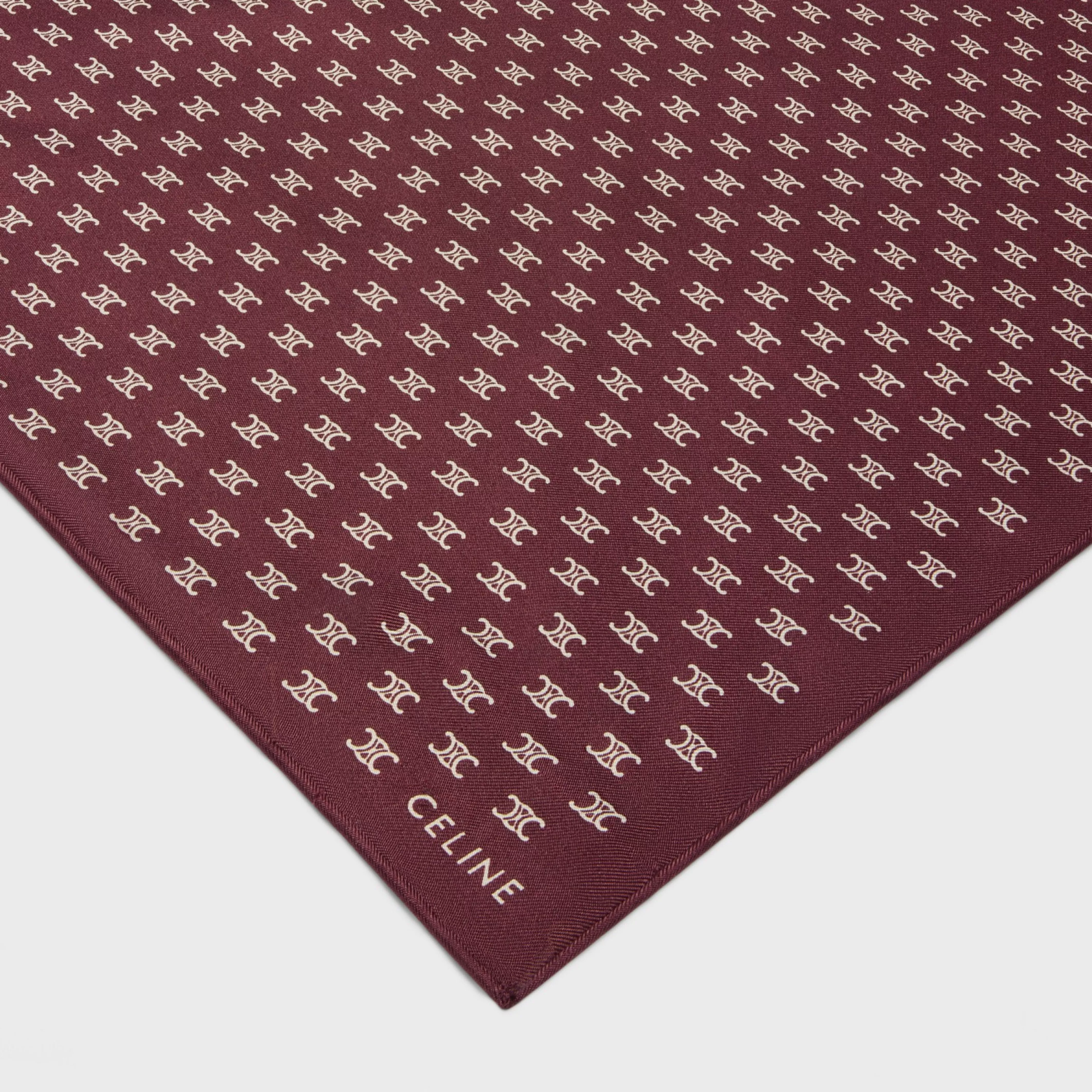 scarf in triomphe silk twill^CELINE Discount