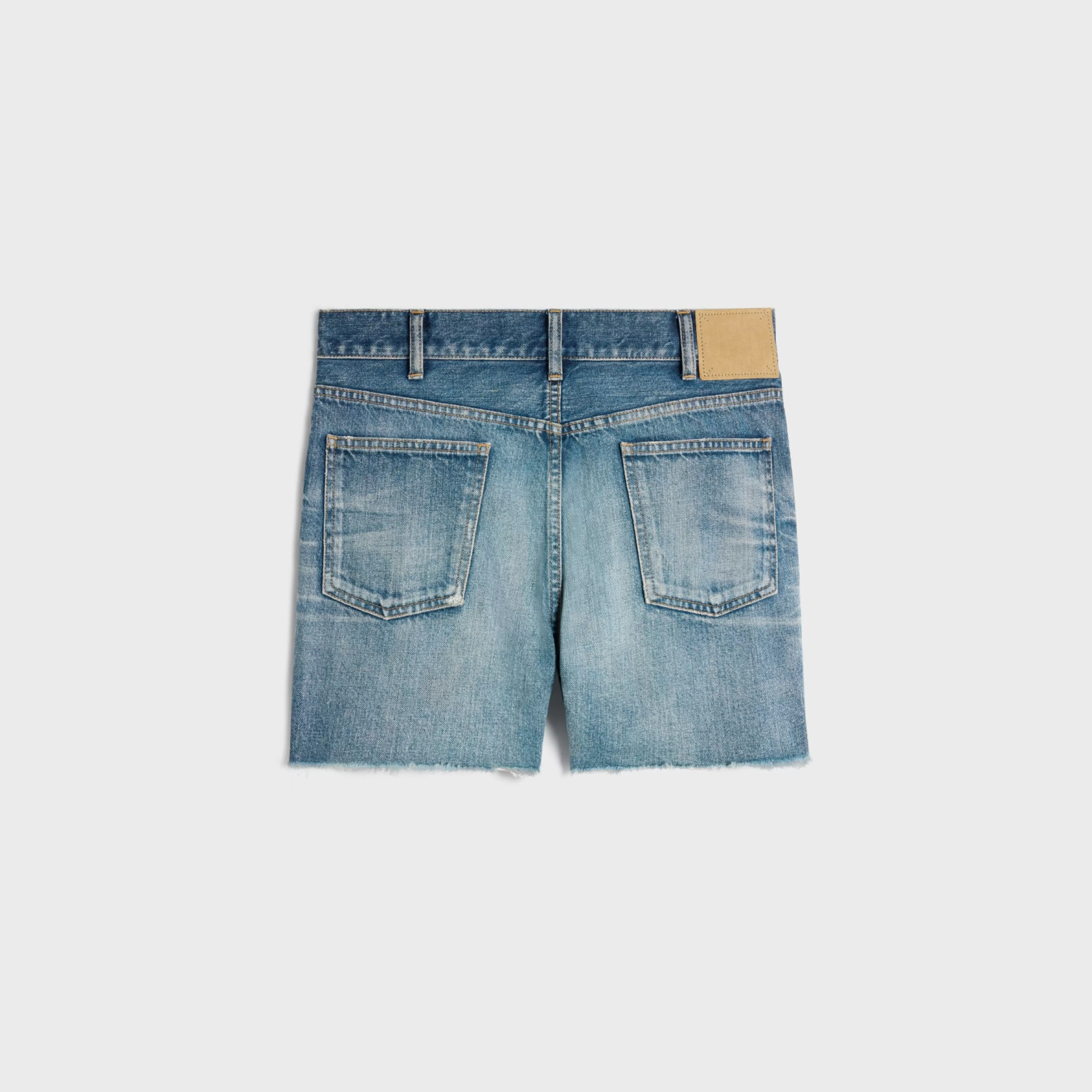 skate shorts in electric sky wash denim^CELINE Shop