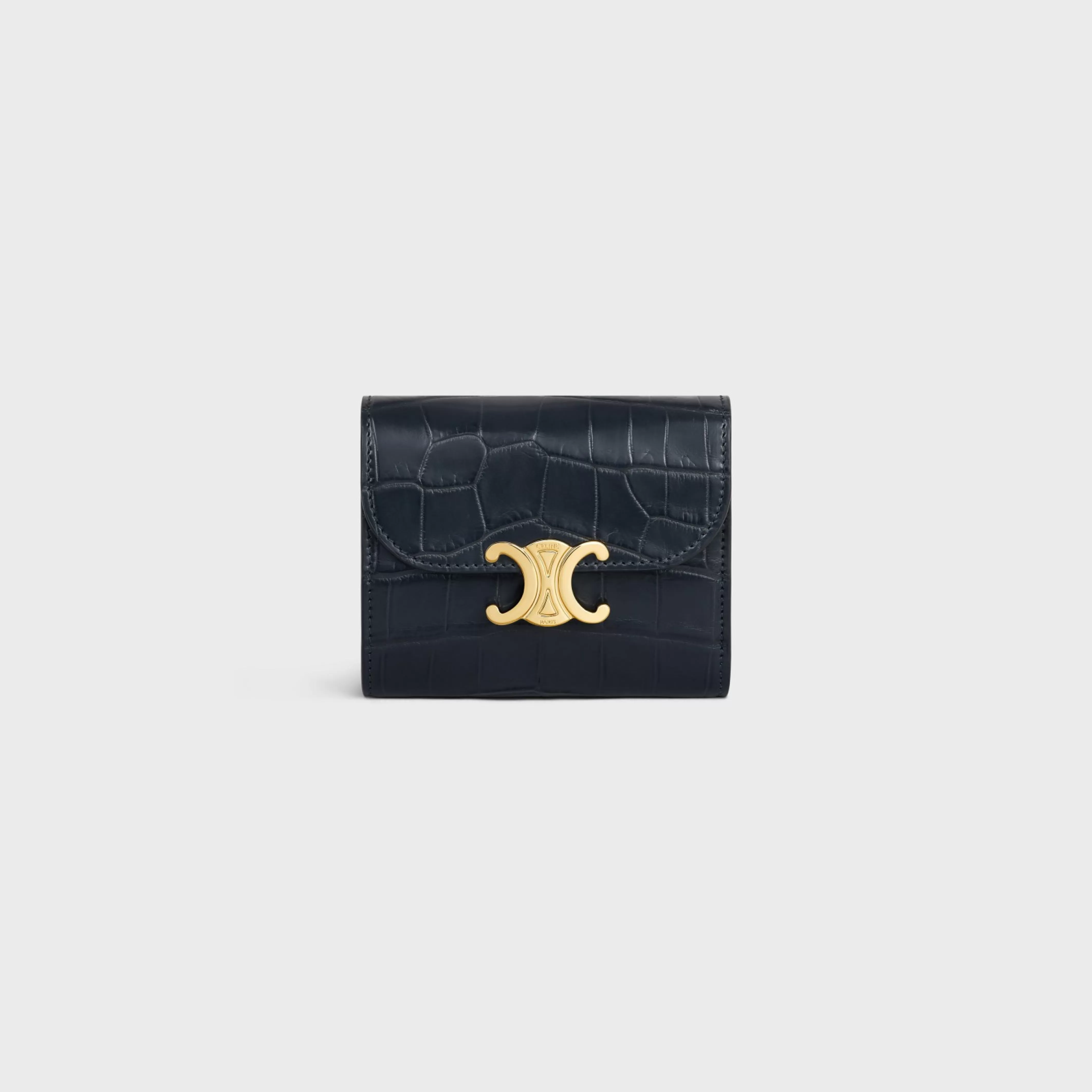 Small Flap Wallet TRIOMPHE in NILOTICUS CROCODILE^CELINE Store