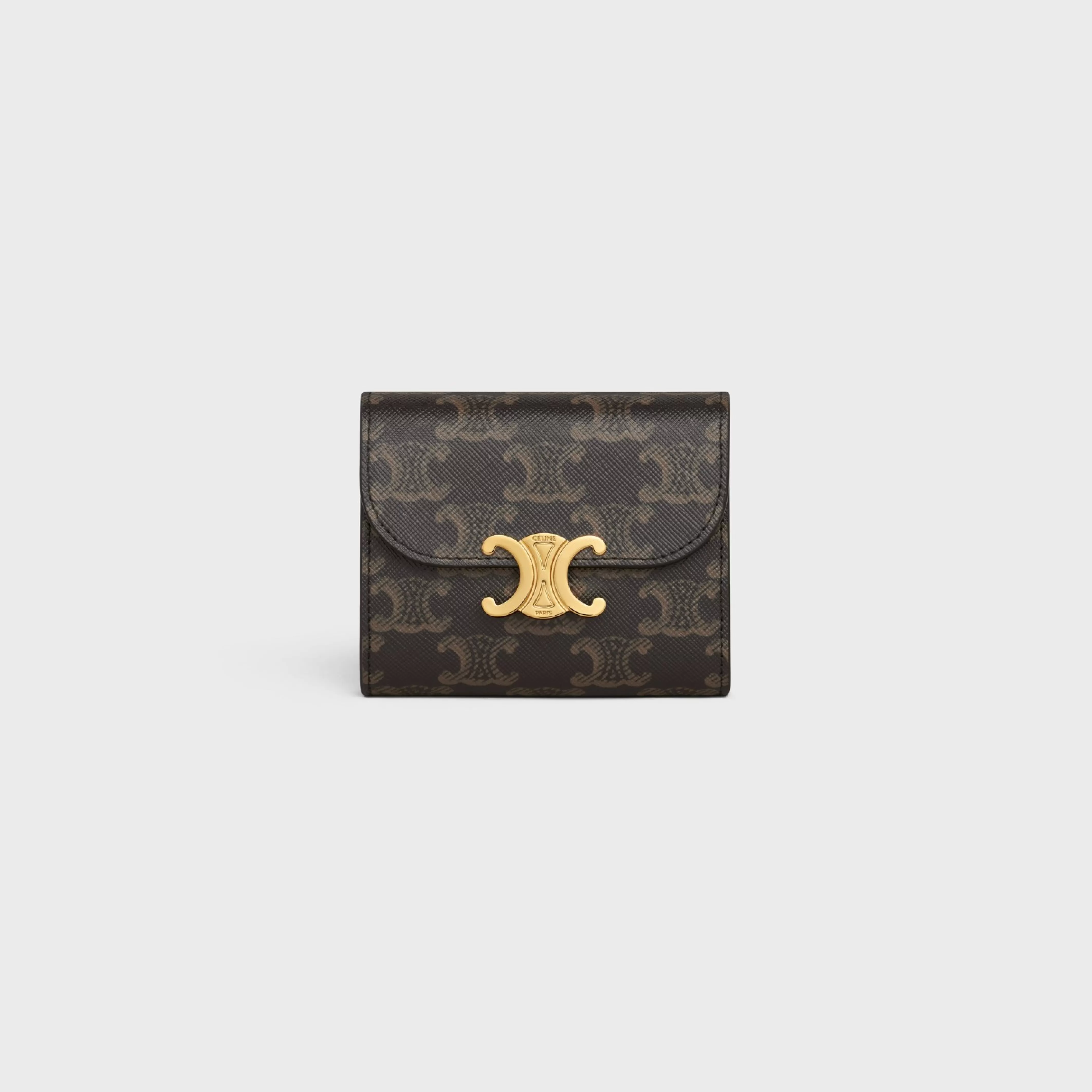 Small Flap Wallet TRIOMPHE in Triomphe Canvas^CELINE Discount