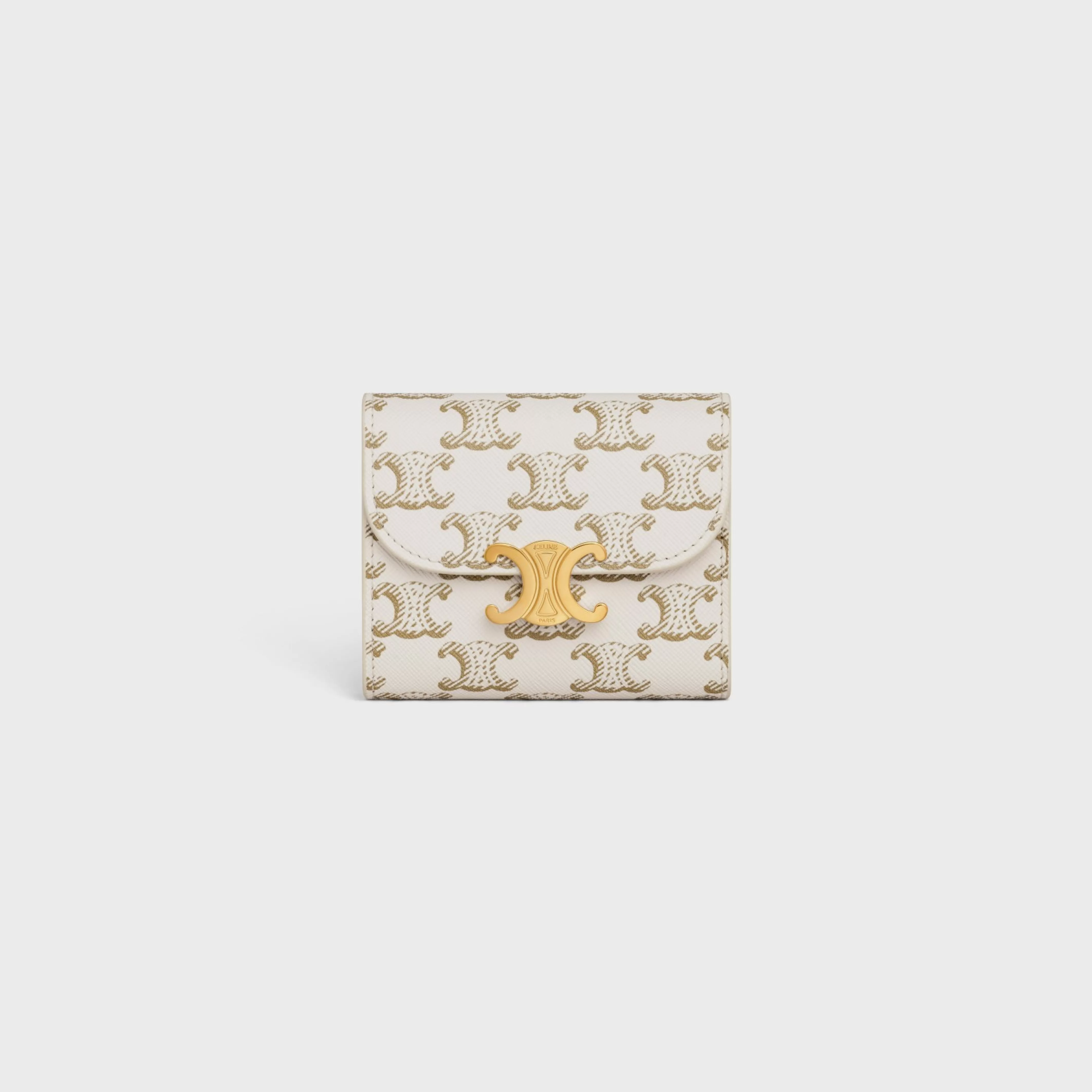 Small Flap Wallet TRIOMPHE in Triomphe Canvas^CELINE Store