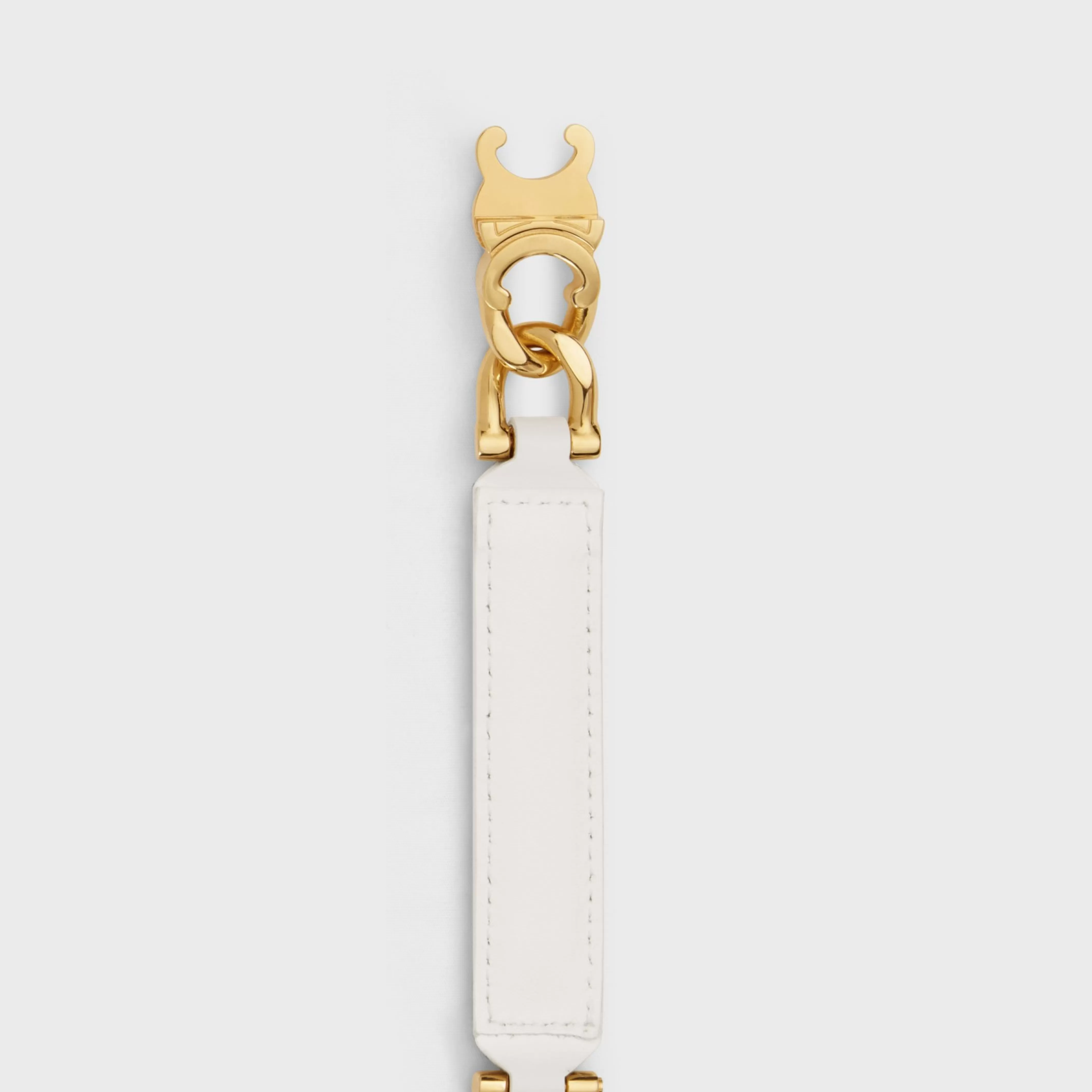 SMALL GOURMETTE TRIOMPHE ADJUSTABLE BELT in Taurillon Leather^CELINE Fashion