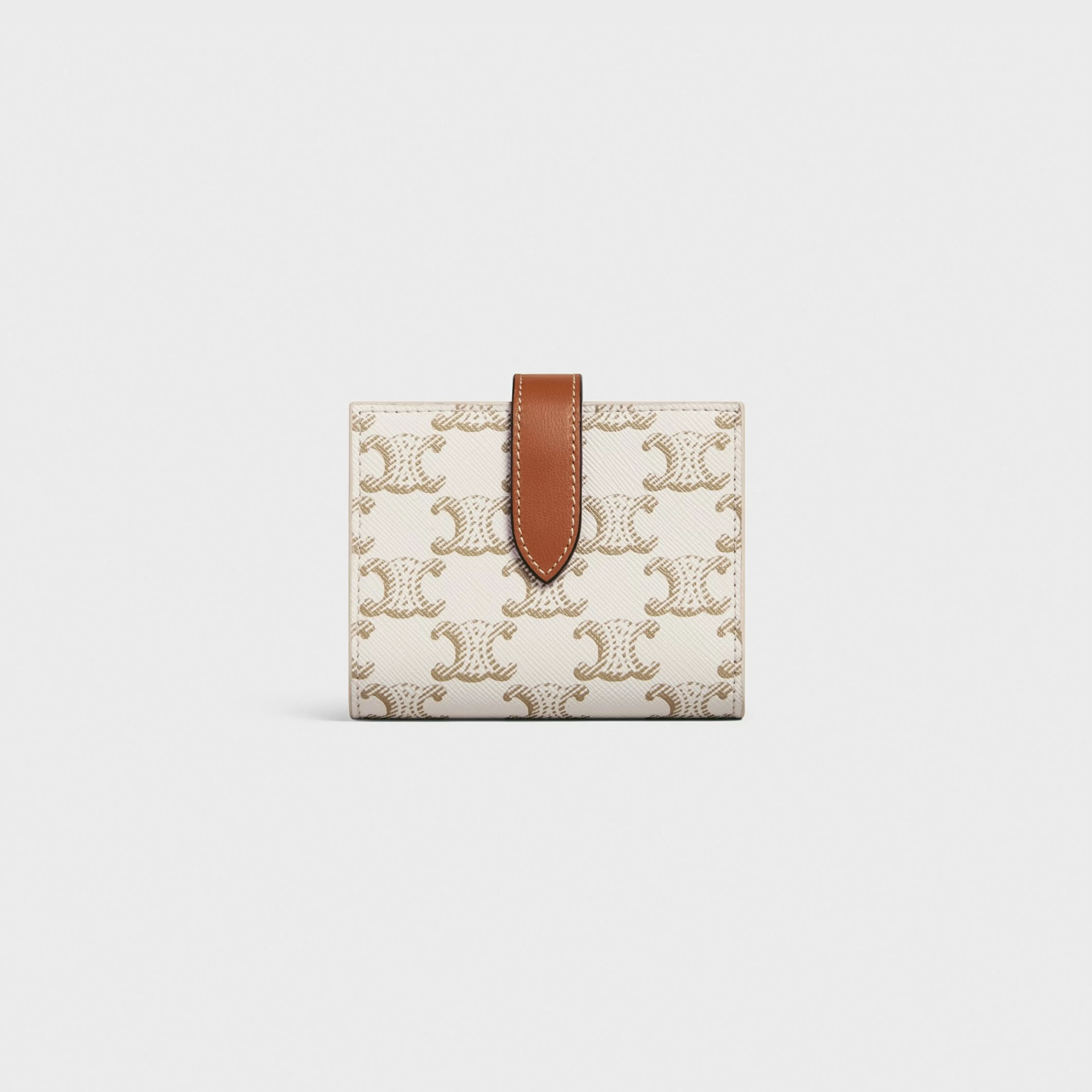 Small Strap Wallet in Triomphe Canvas AND Lambskin^CELINE Hot