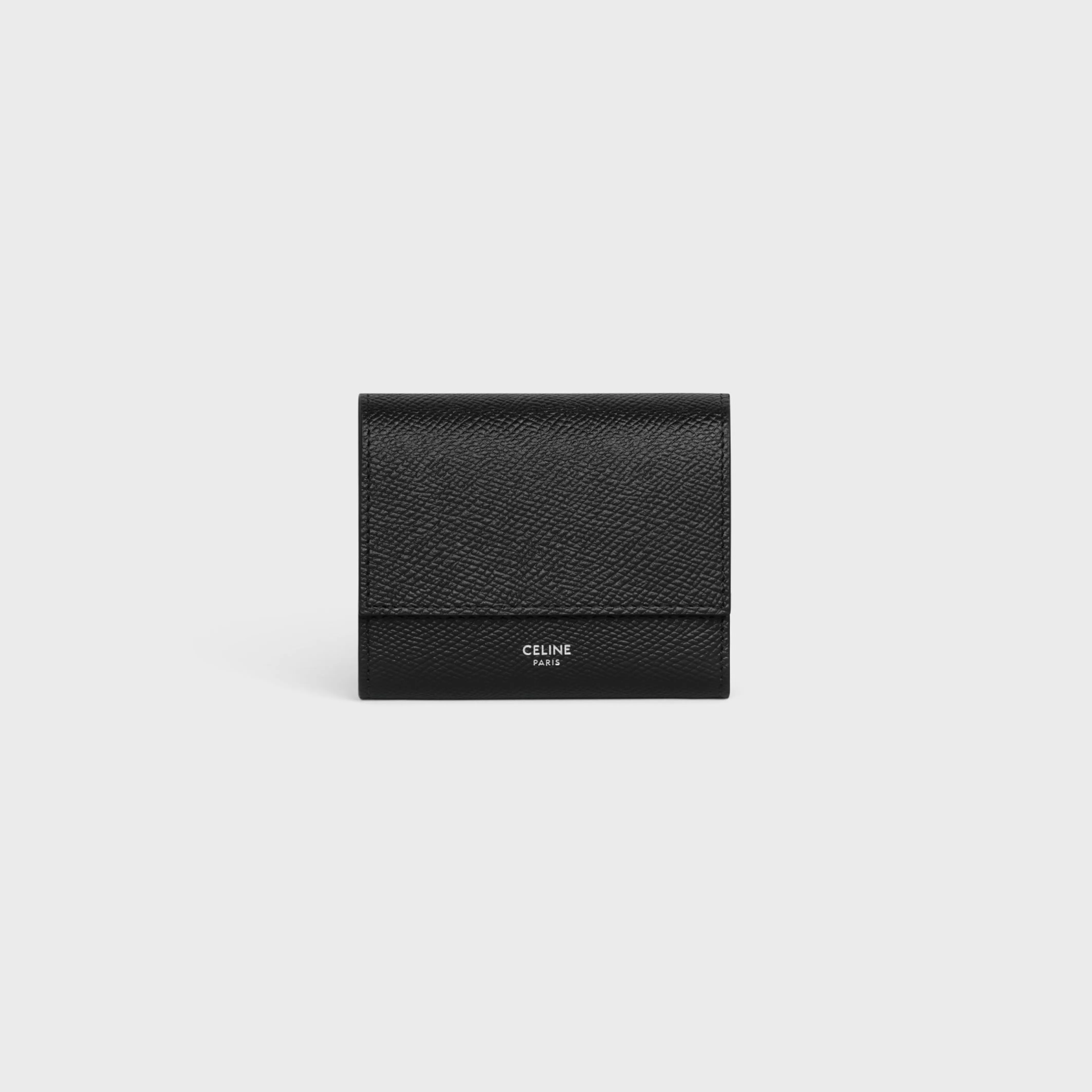 Small trifold wallet in Grained calfskin^CELINE Best