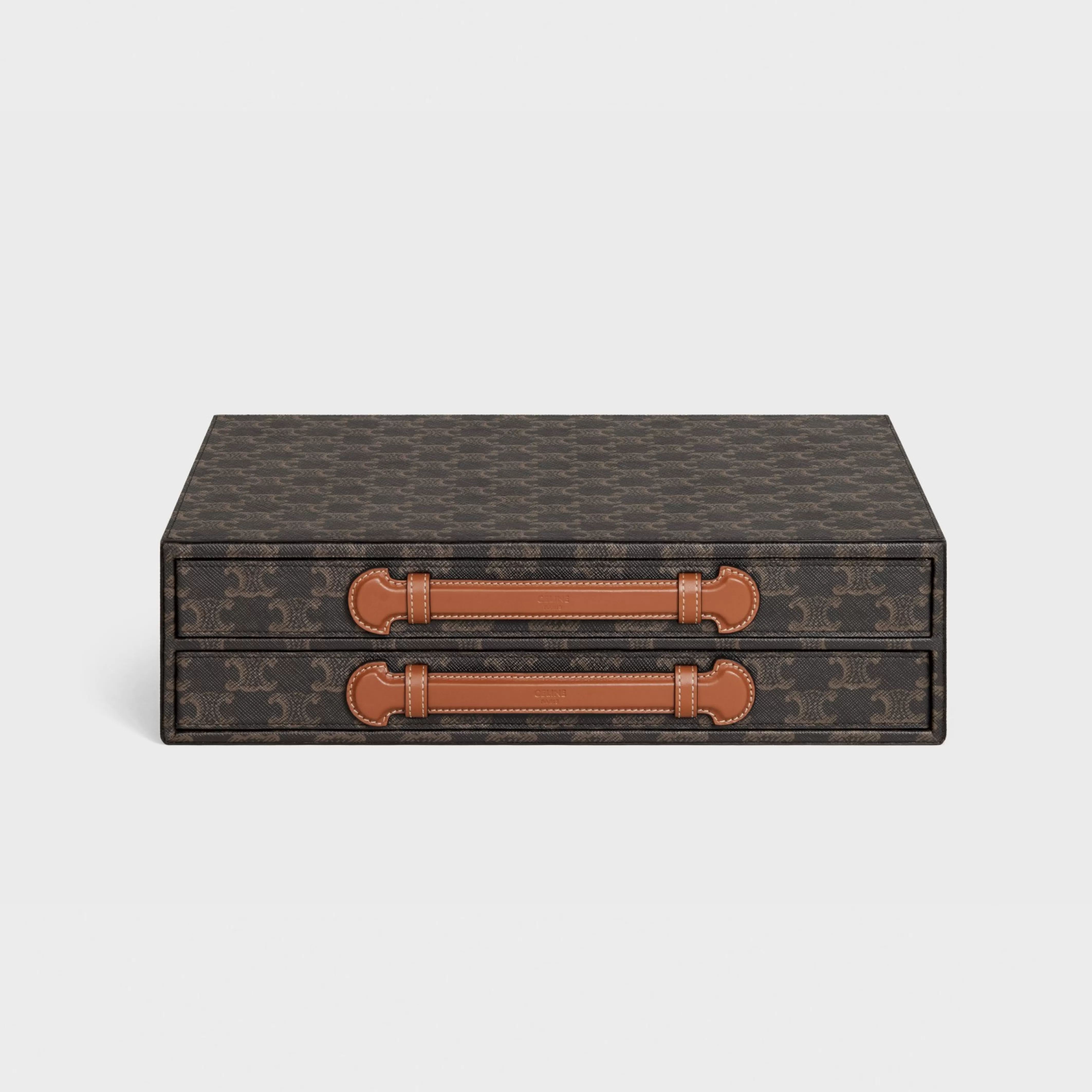 stationery case in triomphe canvas and calfskin^CELINE Flash Sale