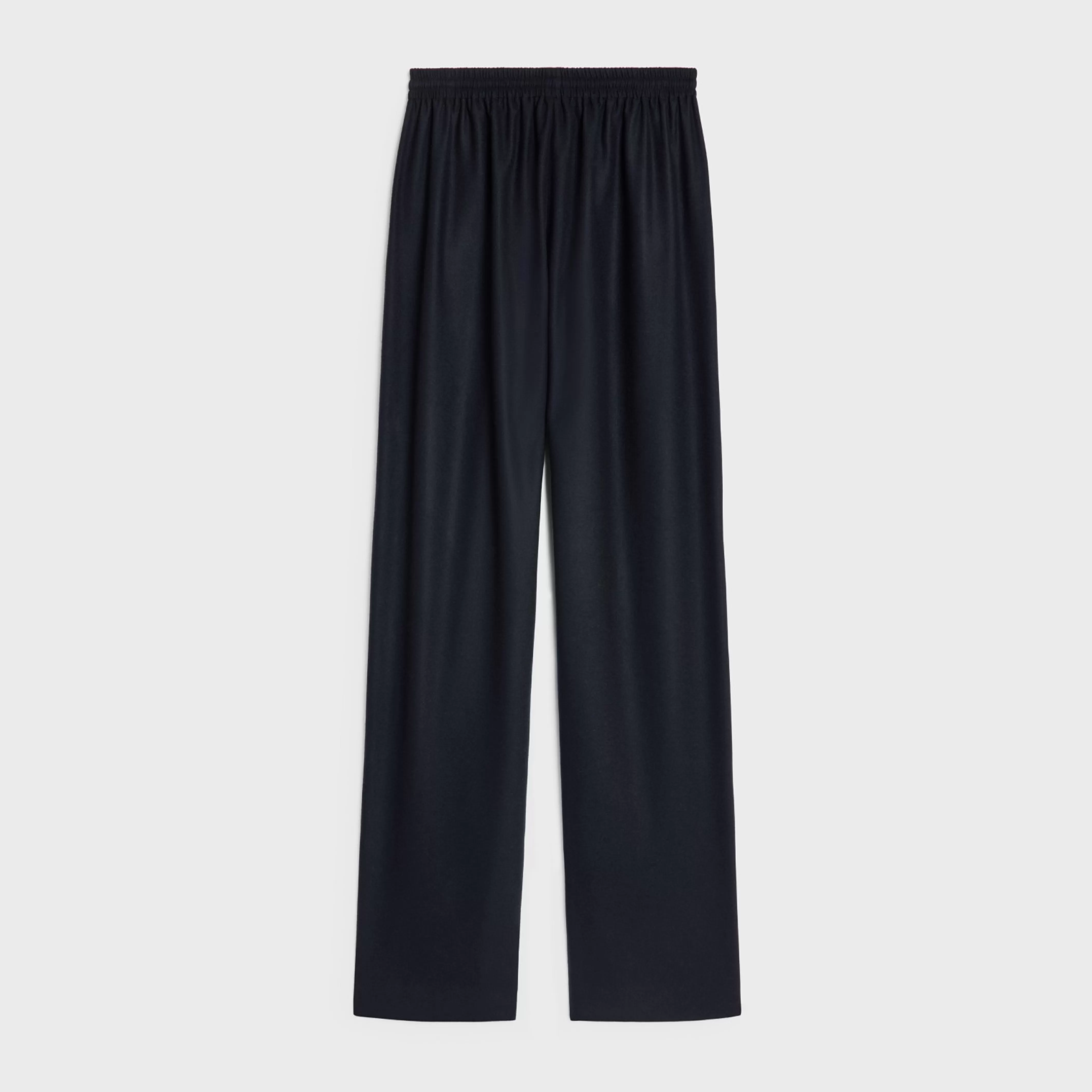 straight jogging pants in cashmere flannel^CELINE Fashion