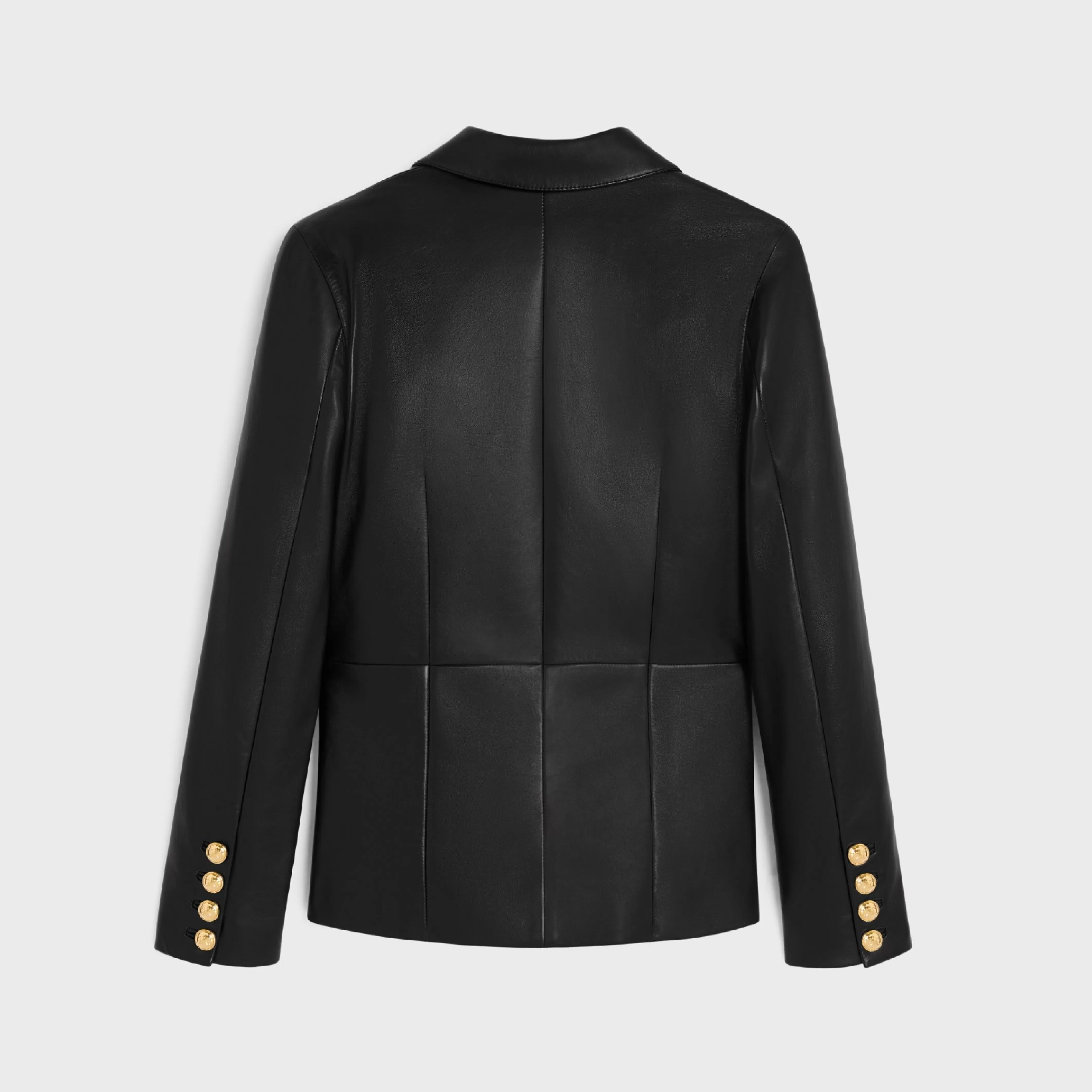 tailored jacket in soft lambskin^CELINE Store