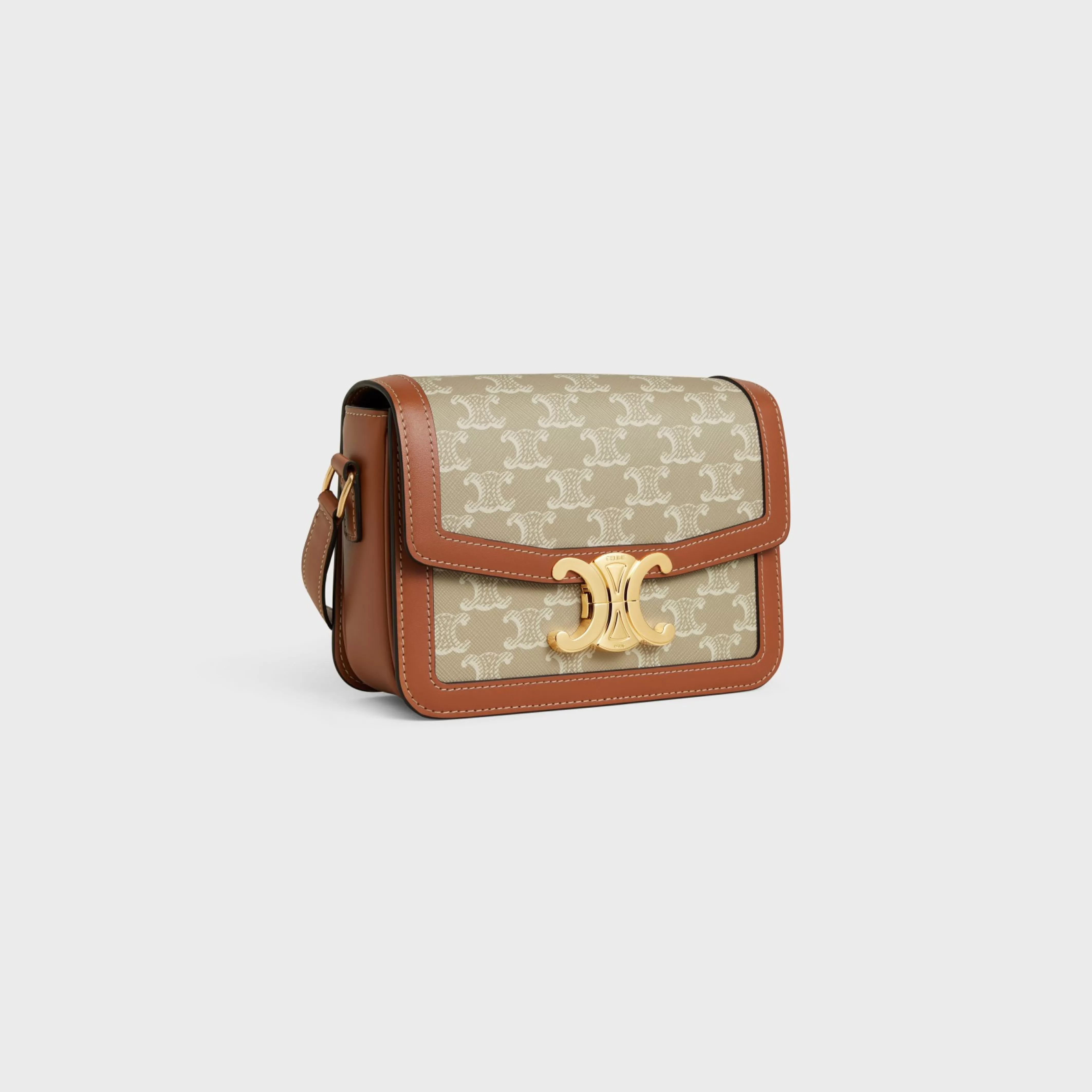 TEEN TRIOMPHE BAG in Triomphe Canvas and calfskin^CELINE Online