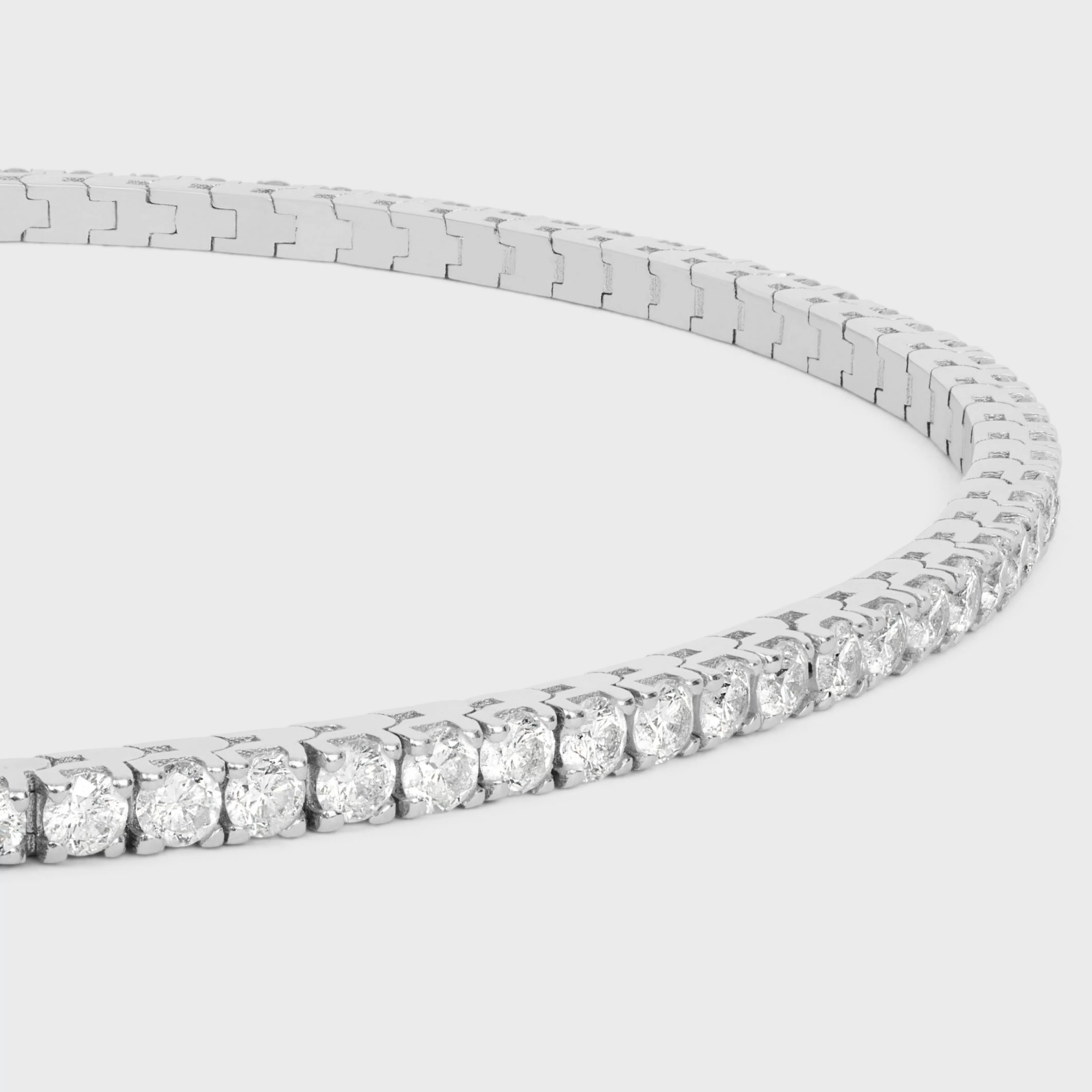 Tennis Bracelet in White Gold and Diamonds^CELINE Cheap