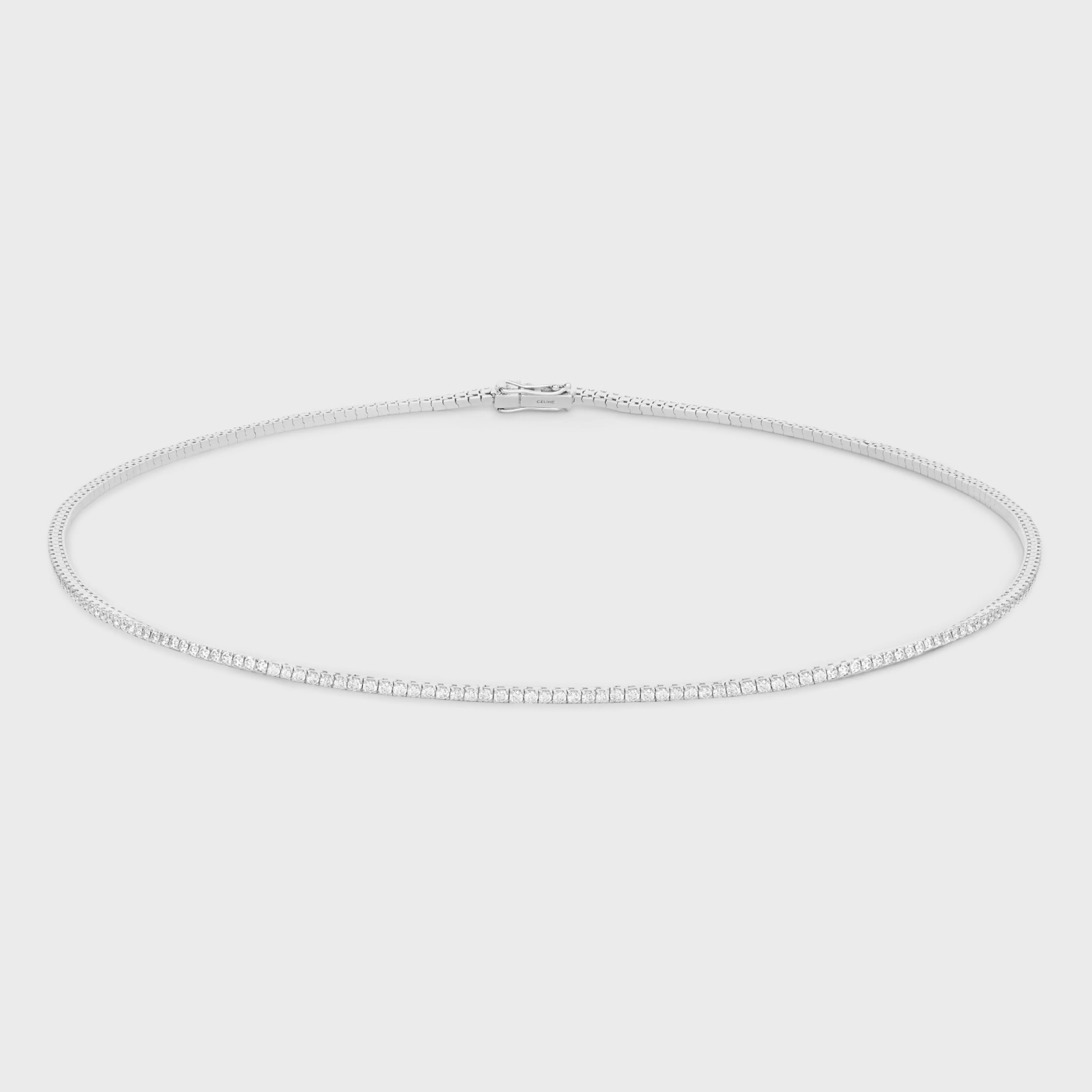 Tennis Necklace in White Gold and Diamonds^CELINE Hot