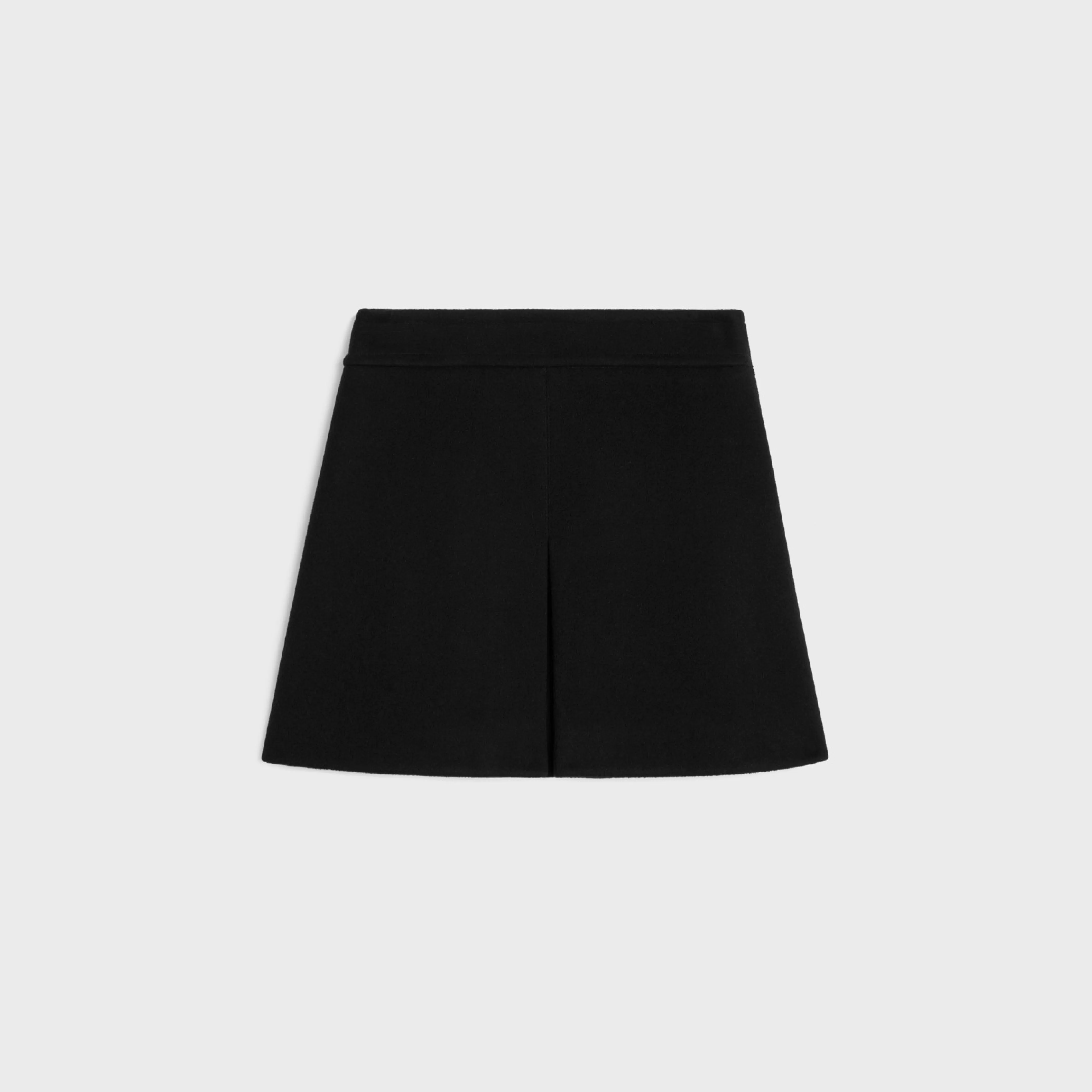 trapeze mini skirt in cashmere cloth^CELINE Store