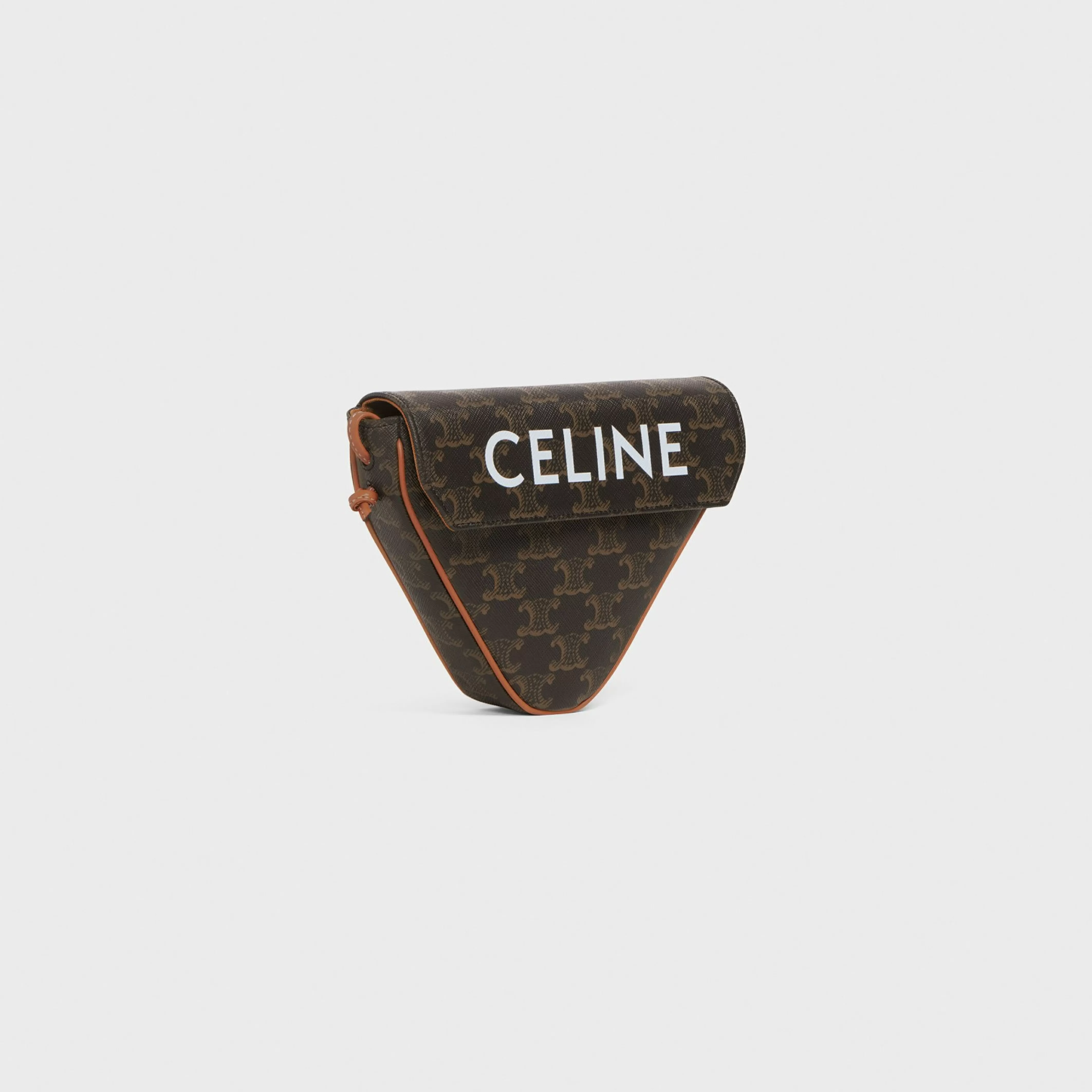 triangle bag in Triomphe Canvas with print^CELINE Online