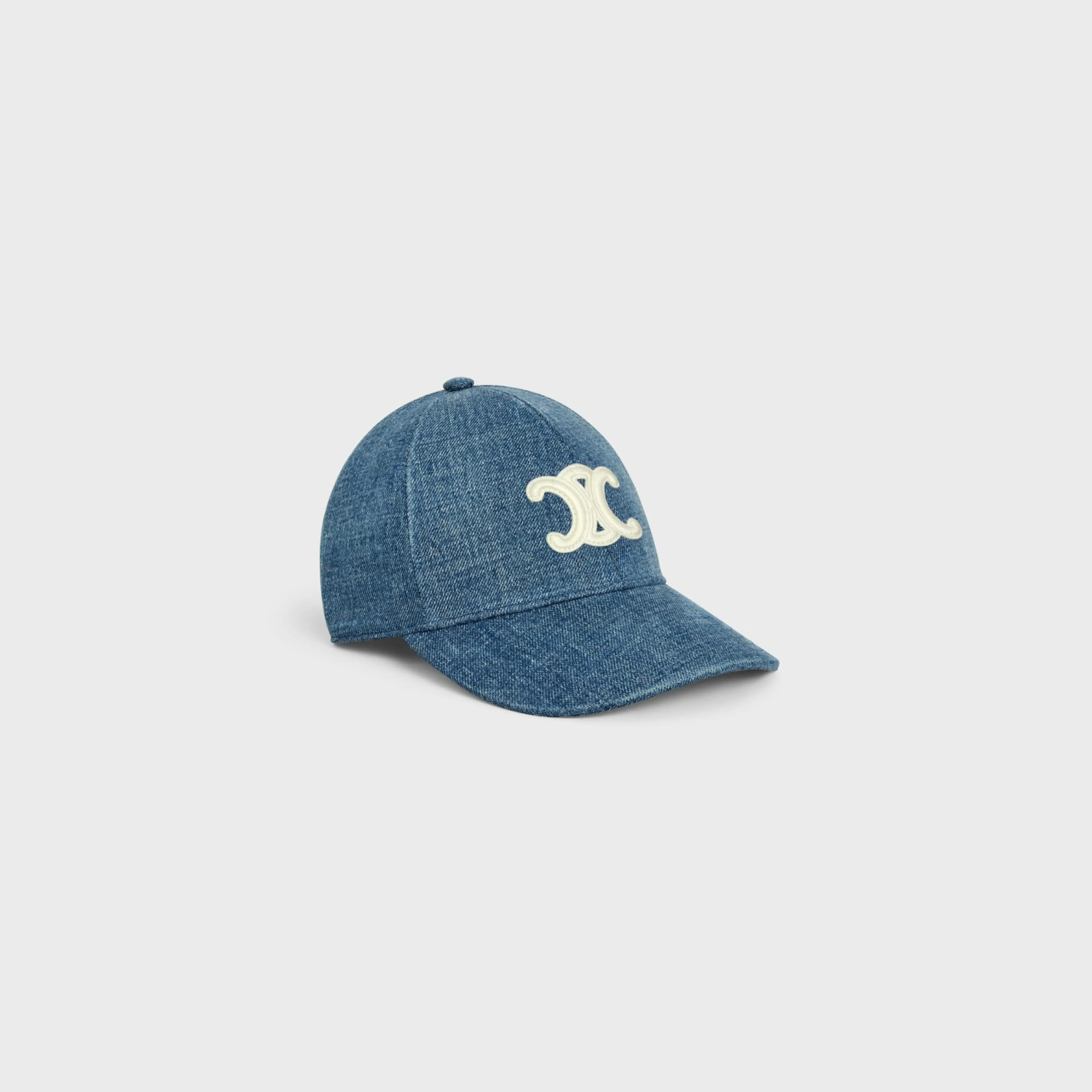 TRIOMPHE BASEBALL CAP IN DENIM UNION WASH^CELINE Online